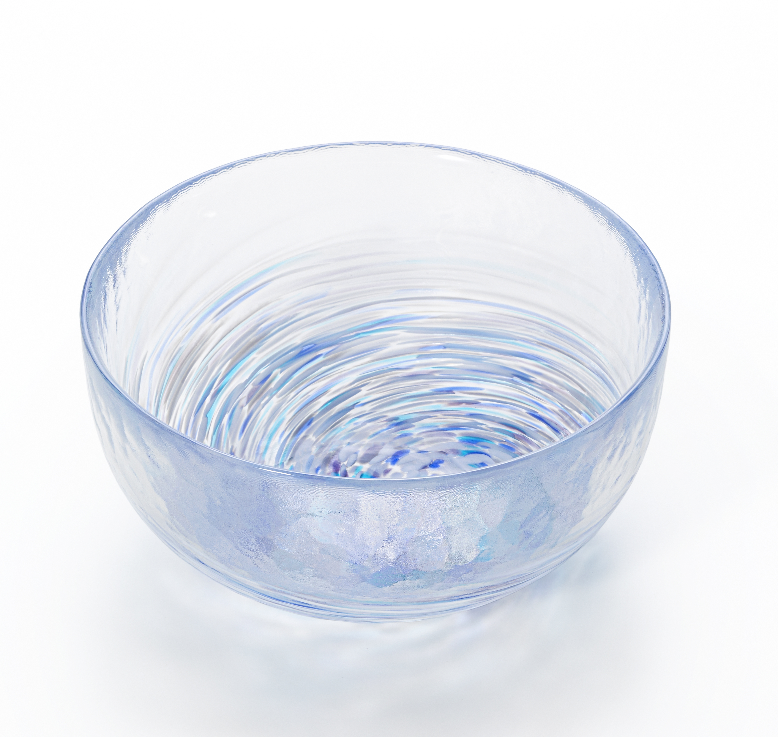 津軽びいどろ 六の色 小鉢 雪