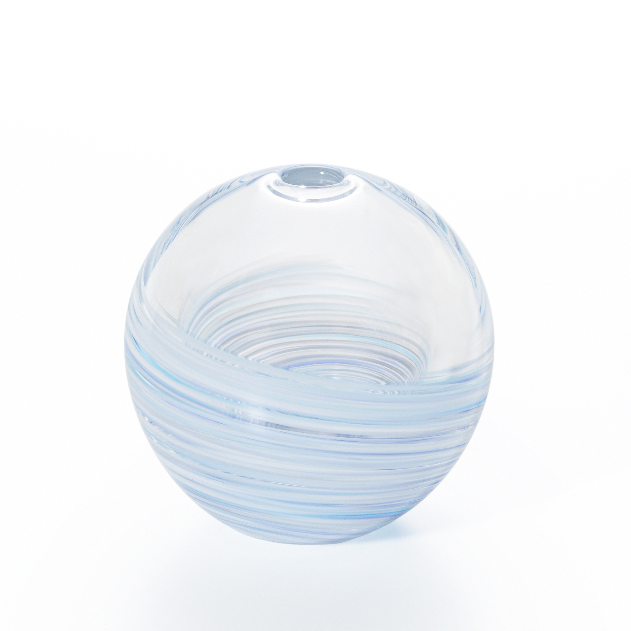 津軽びいどろ 六の色 一輪挿し 雪