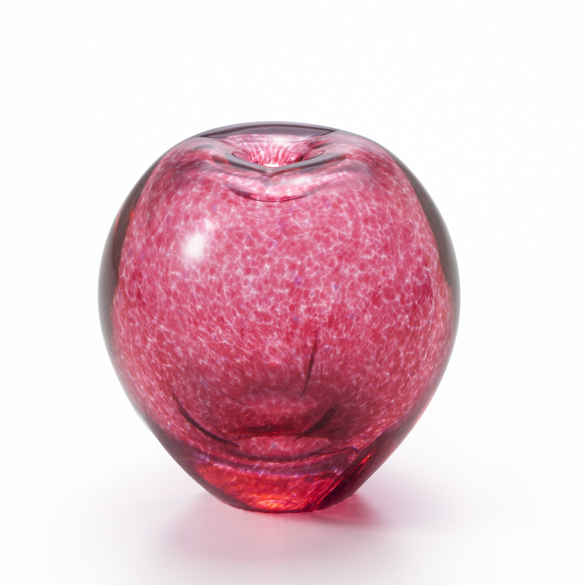 津軽びいどろ 津軽自然色りんご あかりんご 一輪挿し