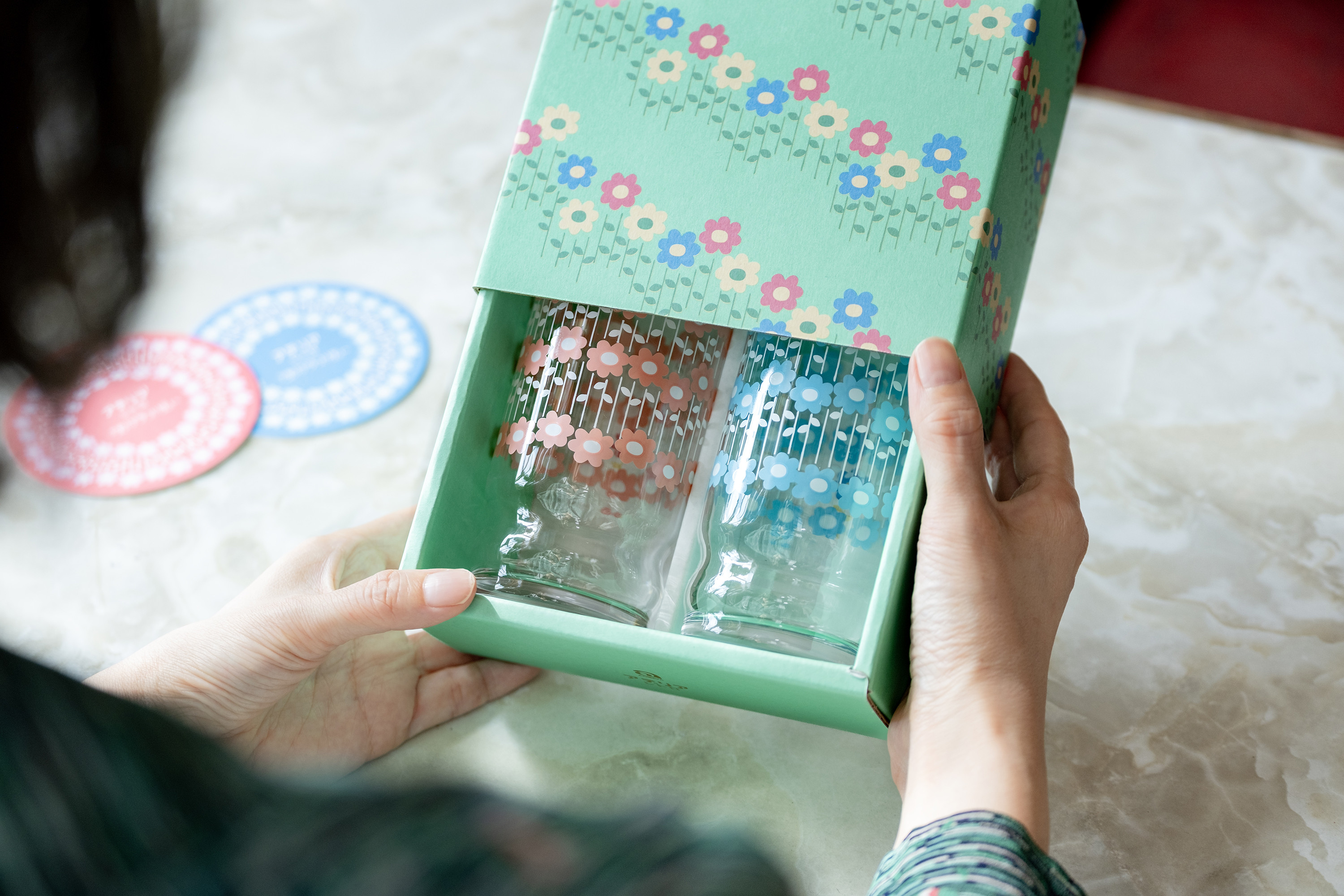 かわいらしいギフトボックス入り