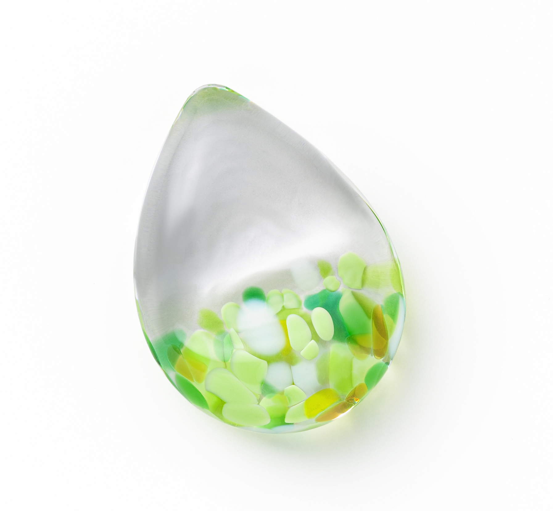 津軽びいどろ 白神の森響 箸置 ブナの新緑