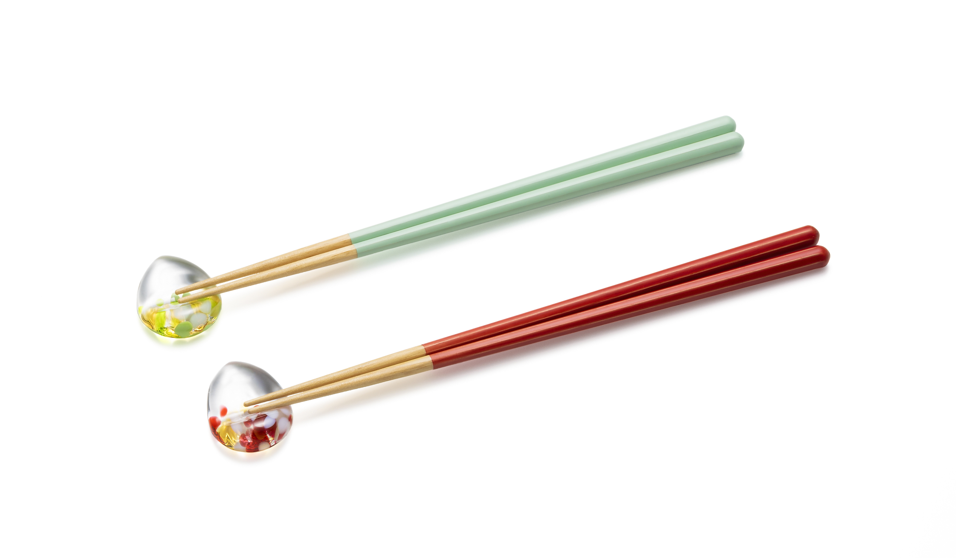 津軽びいどろ 箸と箸置きギフト りんご箸置き/箸セット