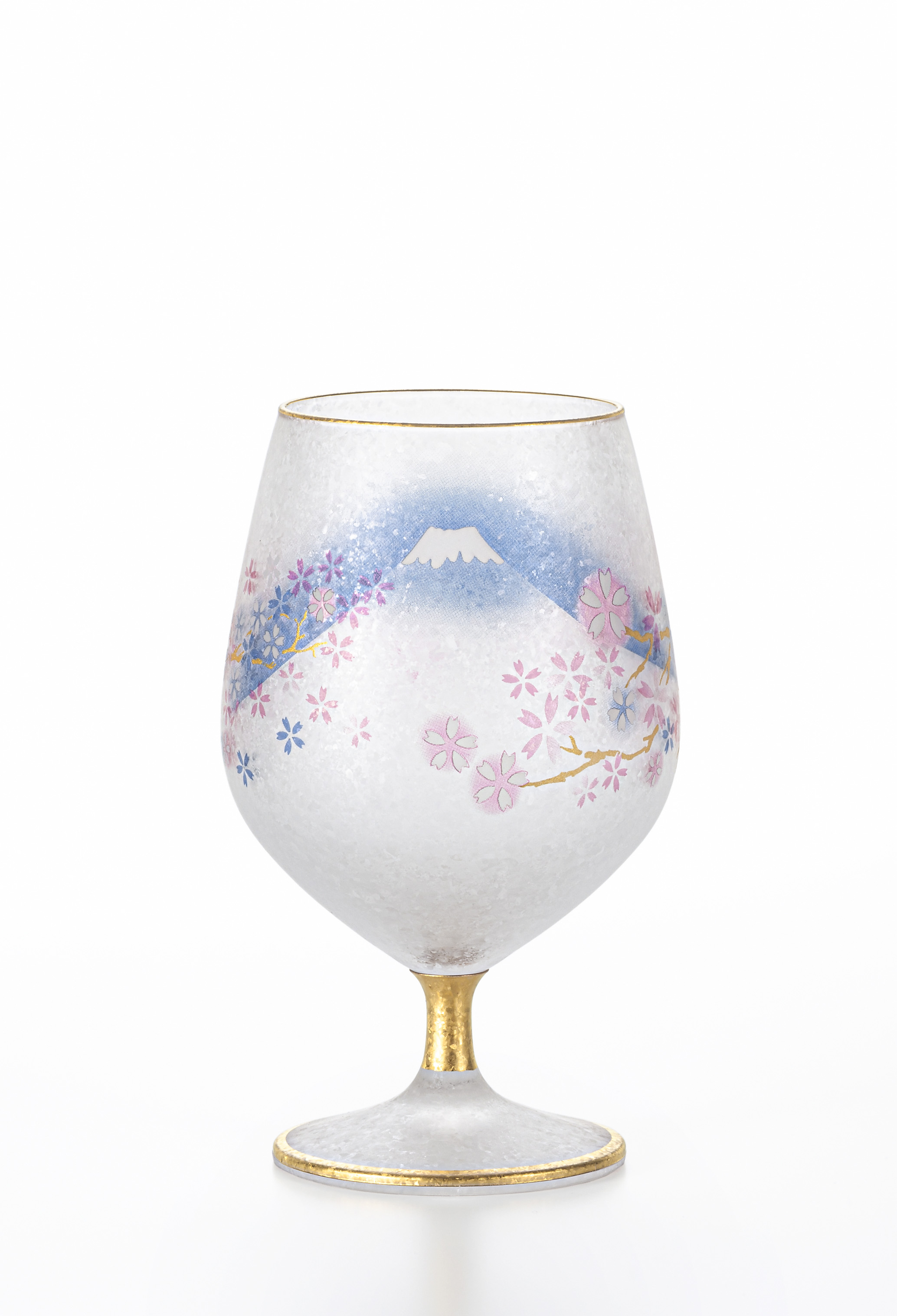 PNT 富士桜図 脚付杯