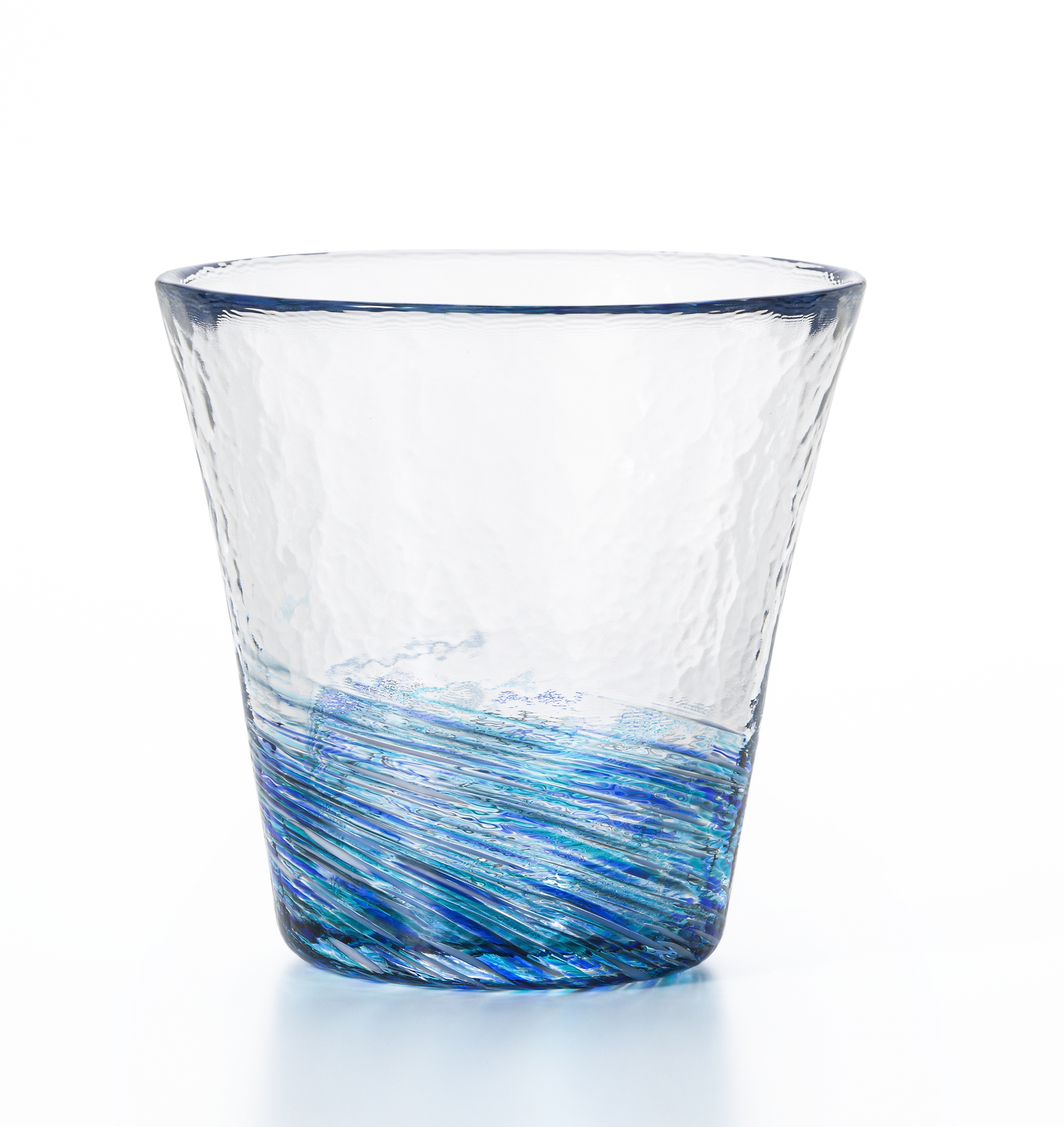 津軽びいどろ 六の色 グラス 海