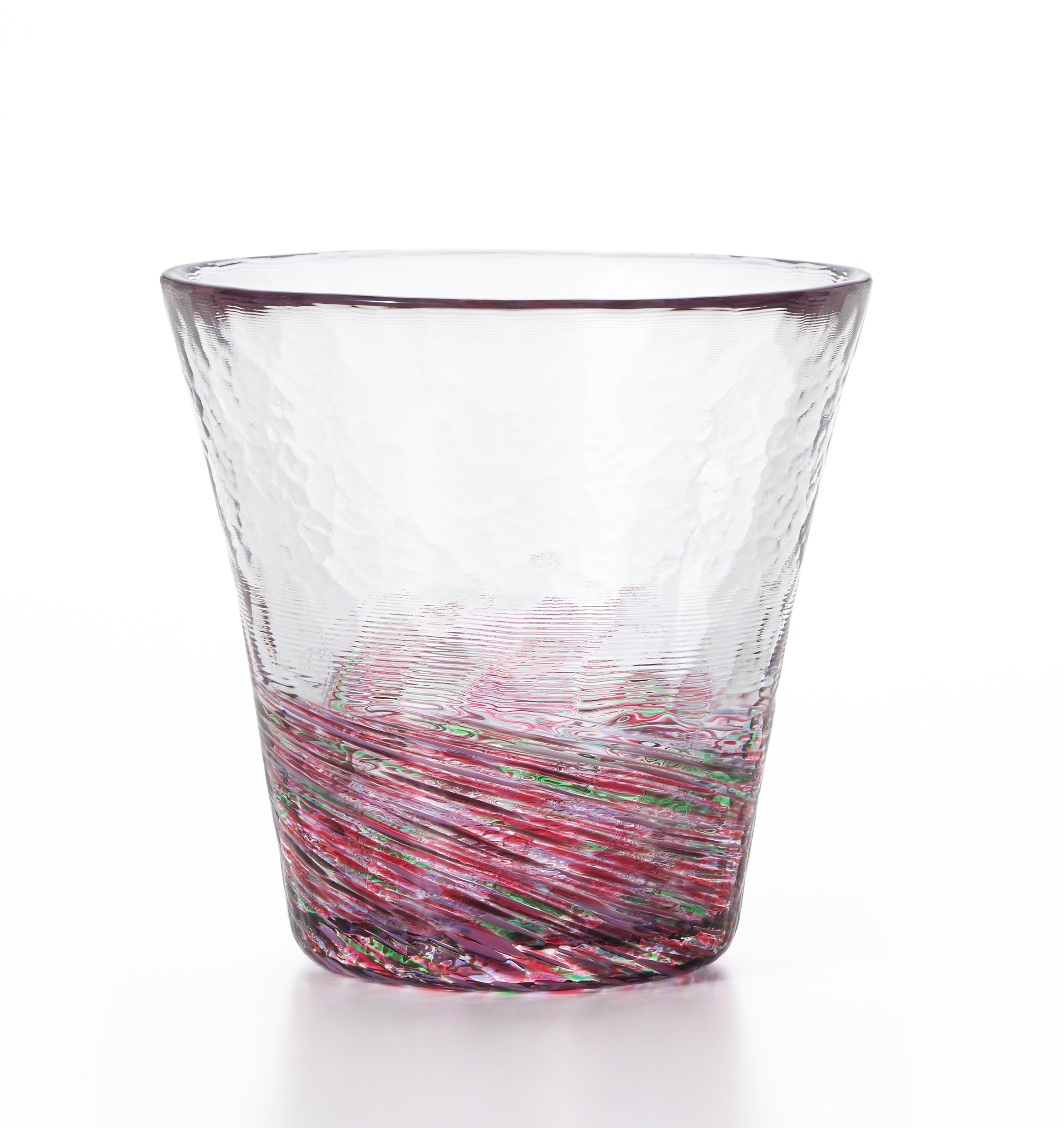 津軽びいどろ 六の色 グラス 花