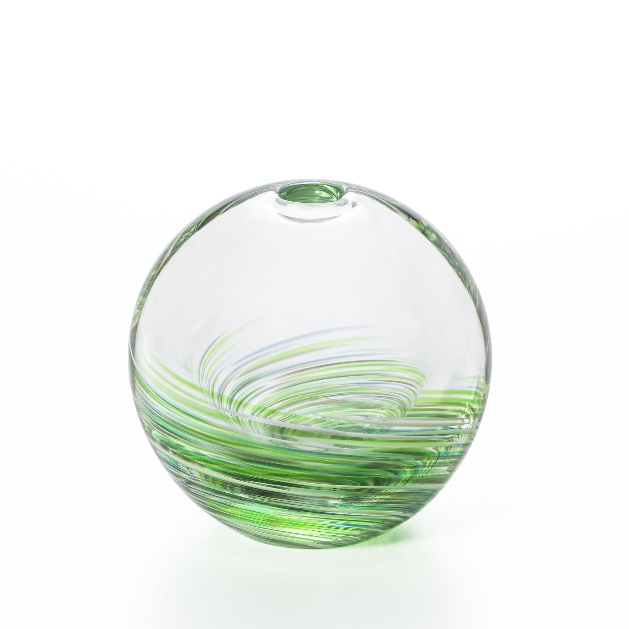 津軽びいどろ 六の色 一輪挿し 森