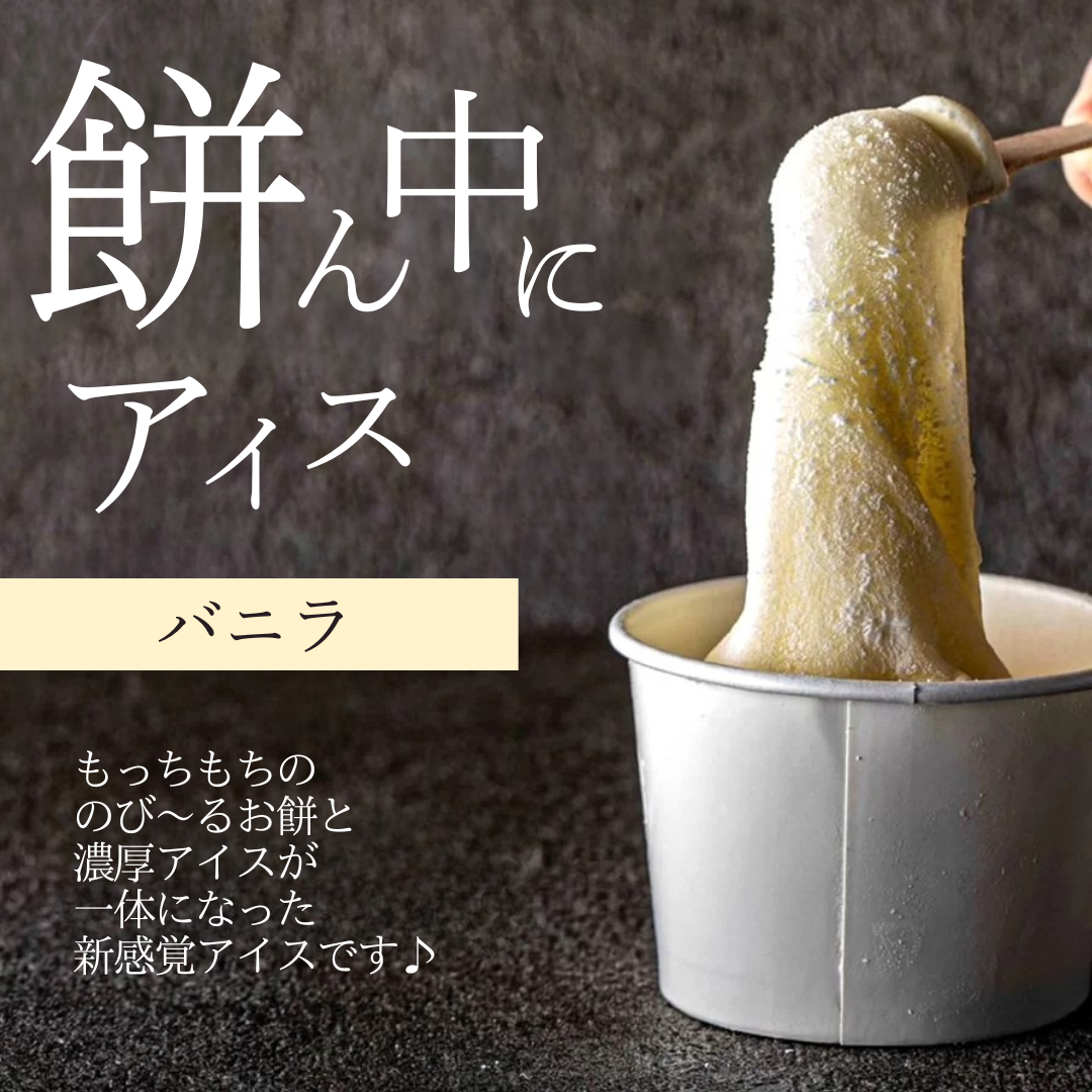 【送料無料】餅ん中にアイス（バニラ）