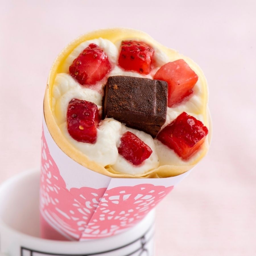 アンヌクレープ【ストロベリー生チョコ】【無人販売不可／有人店もしくは冷凍自販機用】