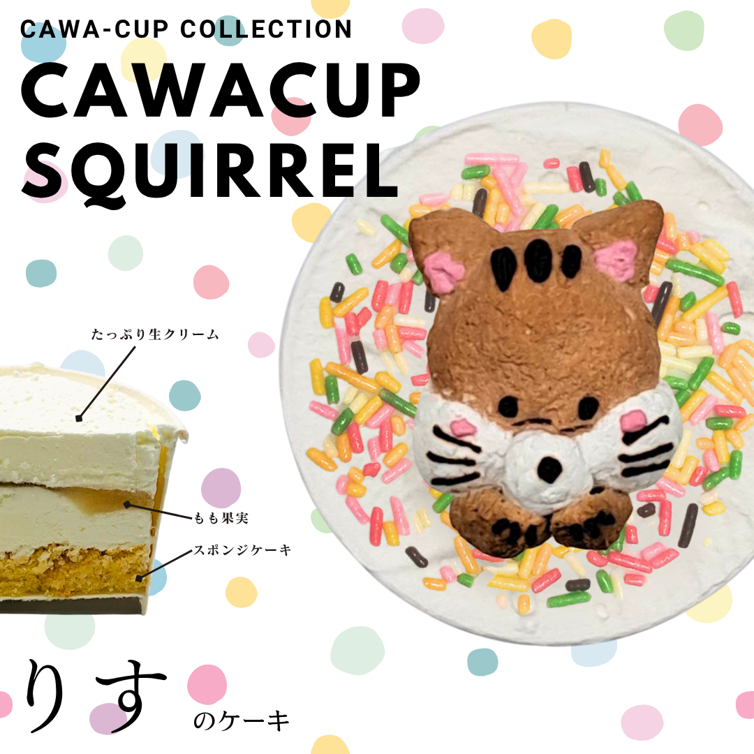 CAWACUP－カワカプ－（リス）可愛いアニマルカップケーキ♪