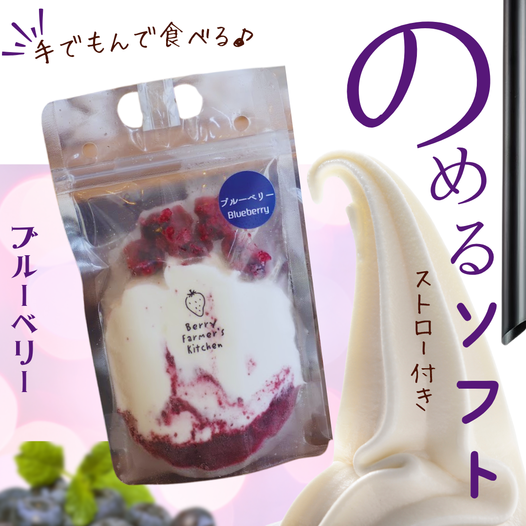 小ロットできました★のめるソフト（ブルーベリー）【国産ブルーベリー使用♪】