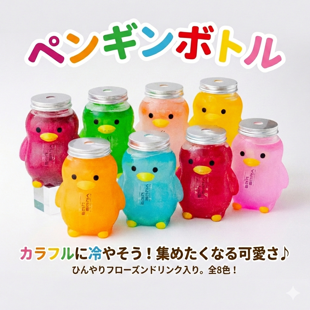 【送料無料】くだものだもの ペンギンボトル ドリンク【SNS映え】