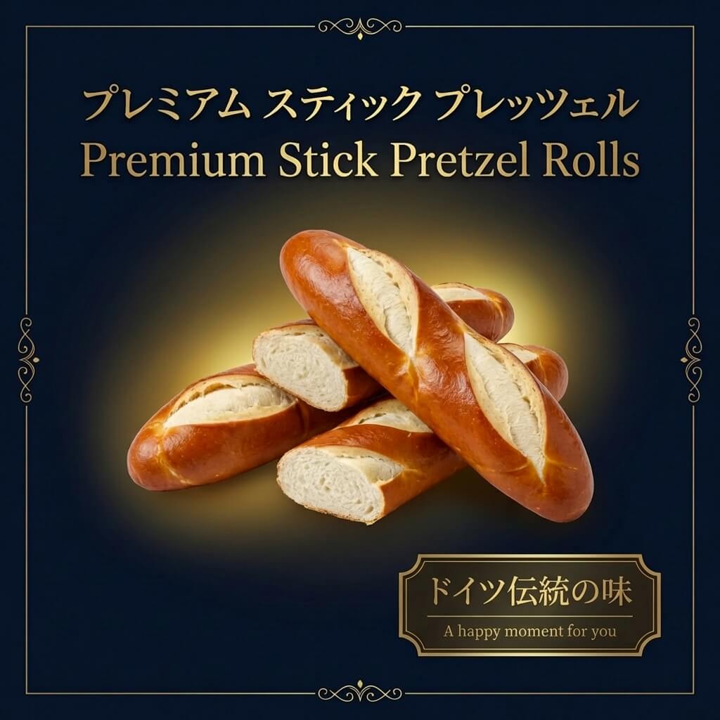 【ドイツ伝統の塩パン】スティックプレッツェル（味チョク限定）個包装パッケージ