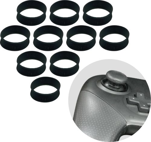 Switch用シリコンアナログスティックカバー ブラック