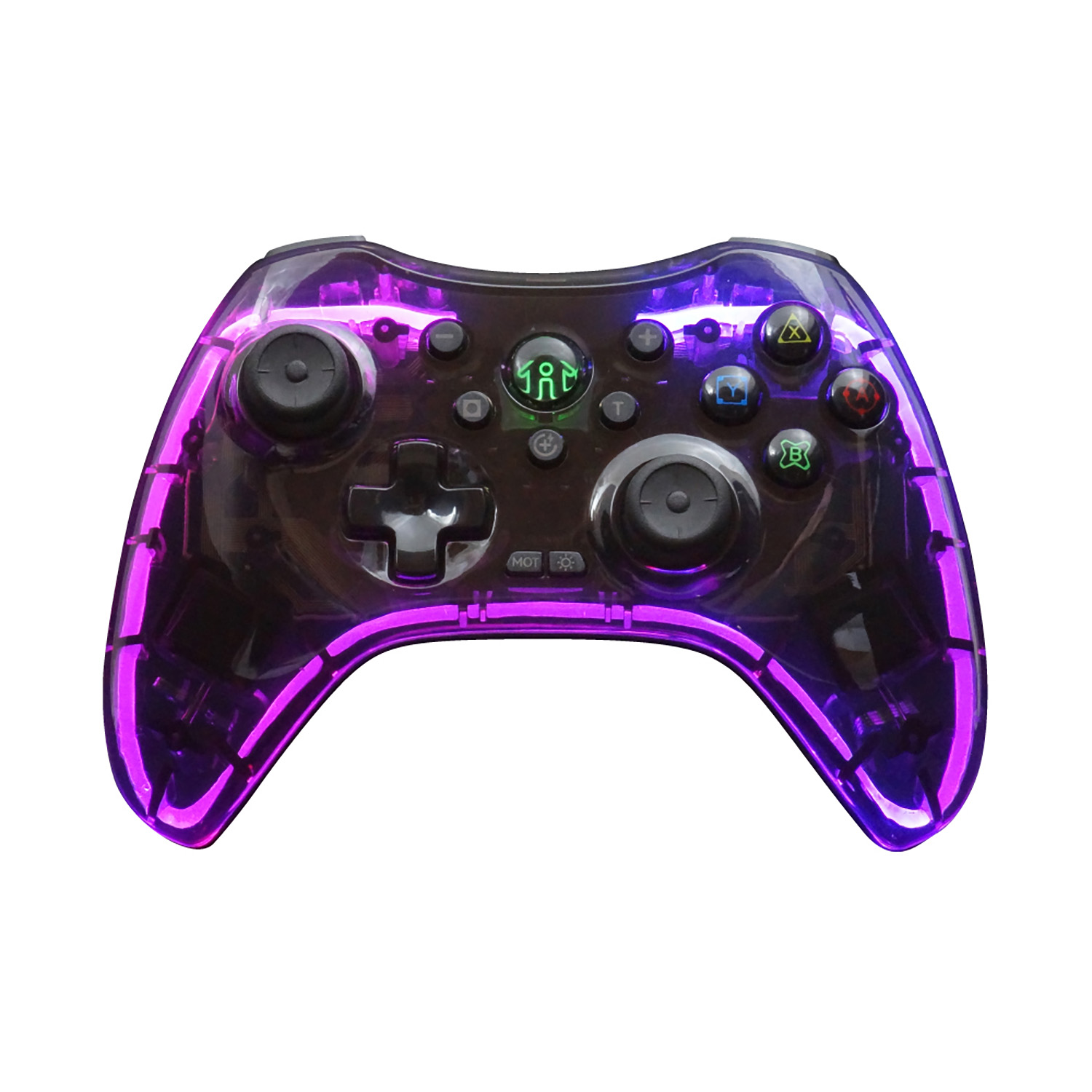 Switch2用ワイヤレスネオンコントローラークリア ブラック