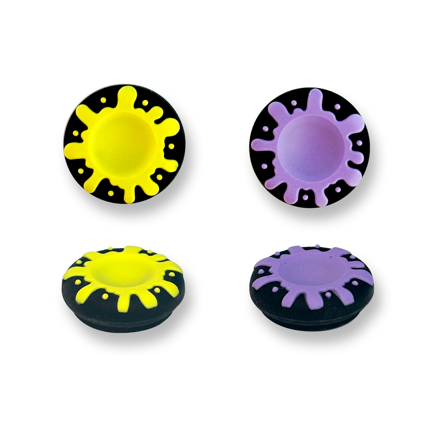 Switch2用アナログスティックカバー インク イエロー/パープル