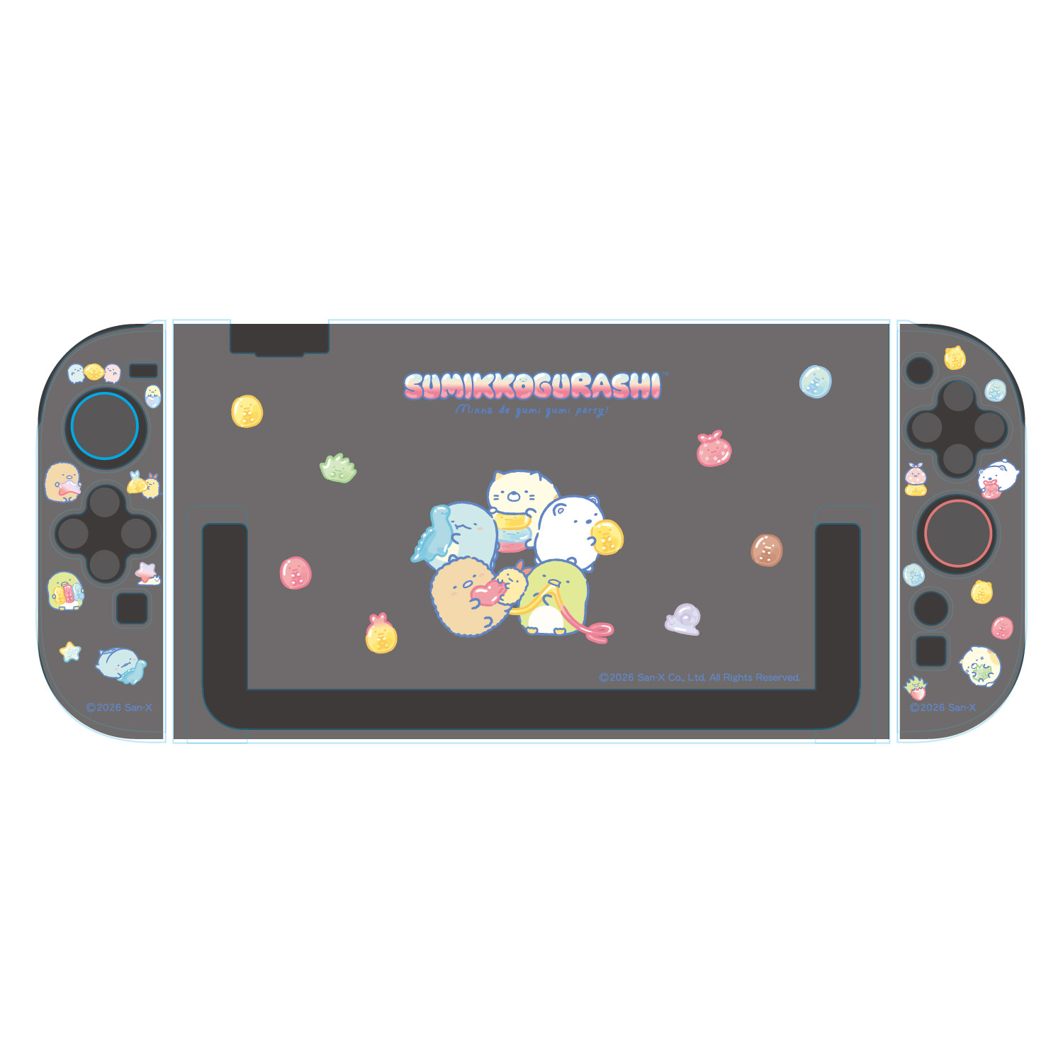 ゲーム用セパレート型クリアケース すみっコぐらし パステル