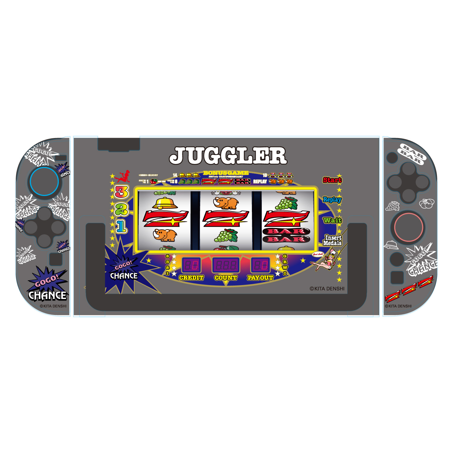 【予約販売】ゲーム用セパレート型クリアケース ジャグラー リール