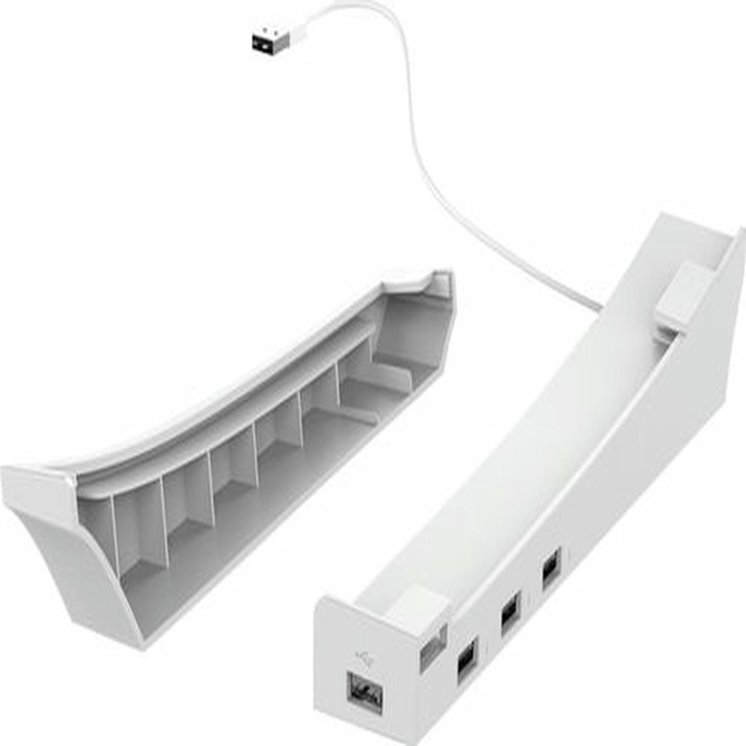 PS5用横置きスタンドHUBスタンド ホワイト