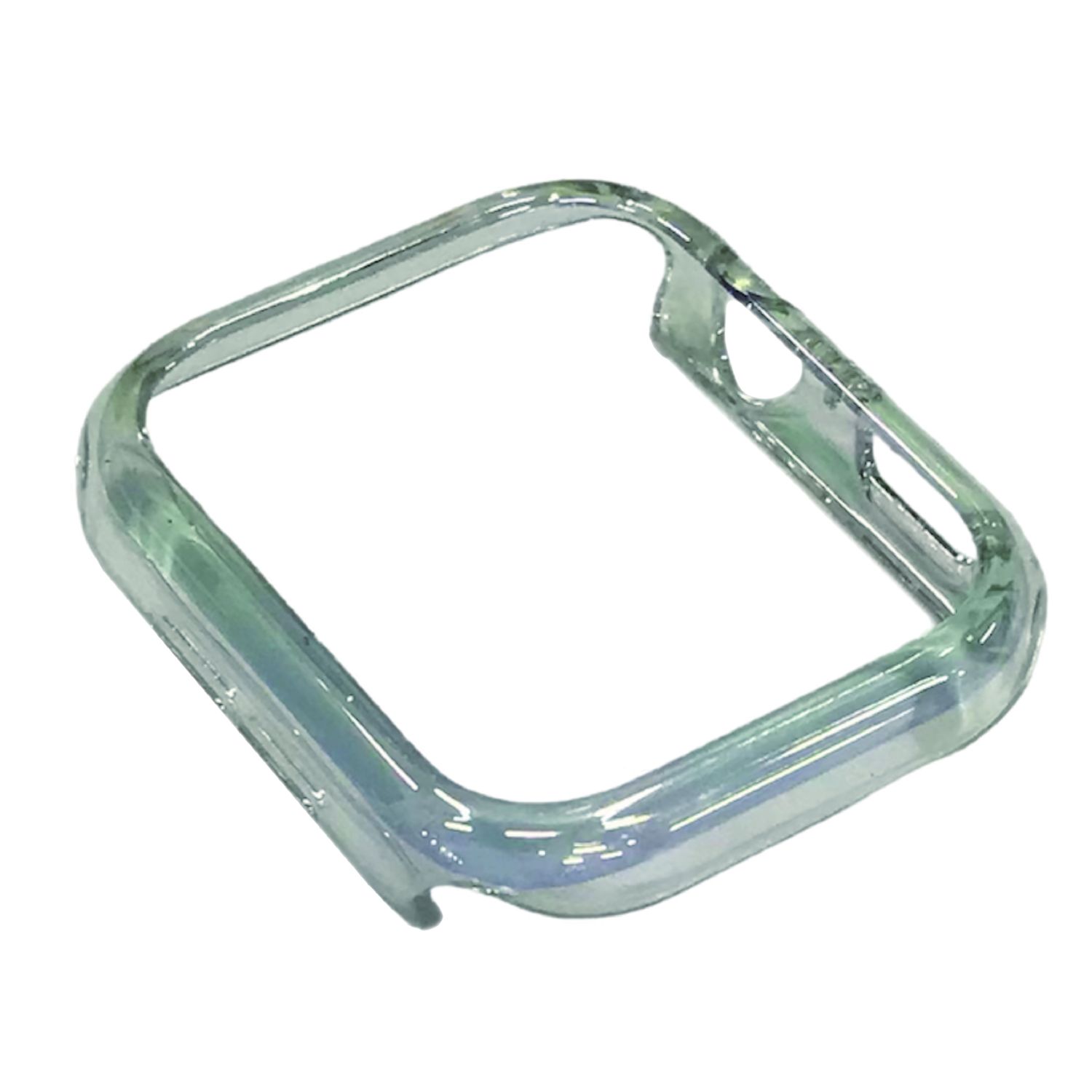 AppleWatch49mm用側面保護クリアケース オーロラ