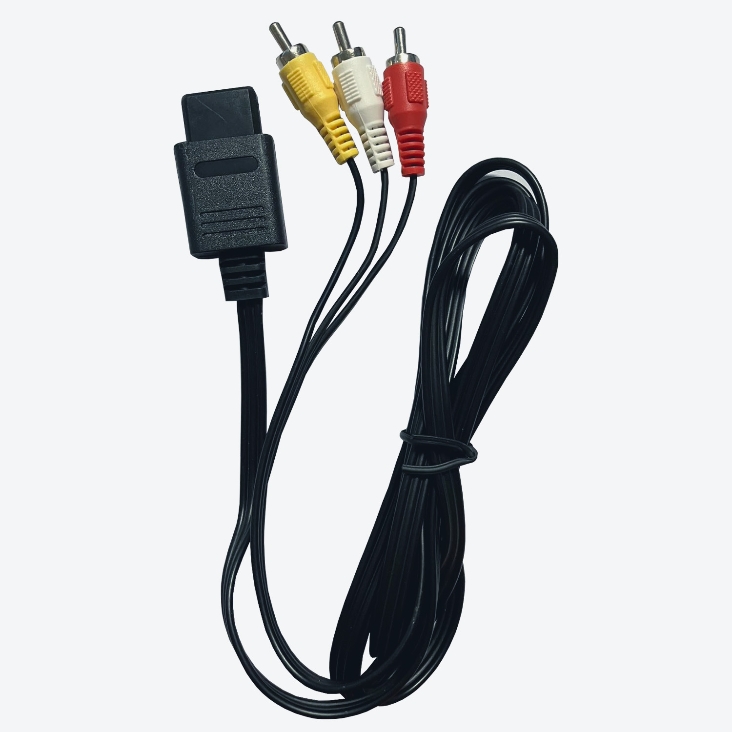 NEWFC/GC/N64/SFC用ステレオAVケーブル ブラック