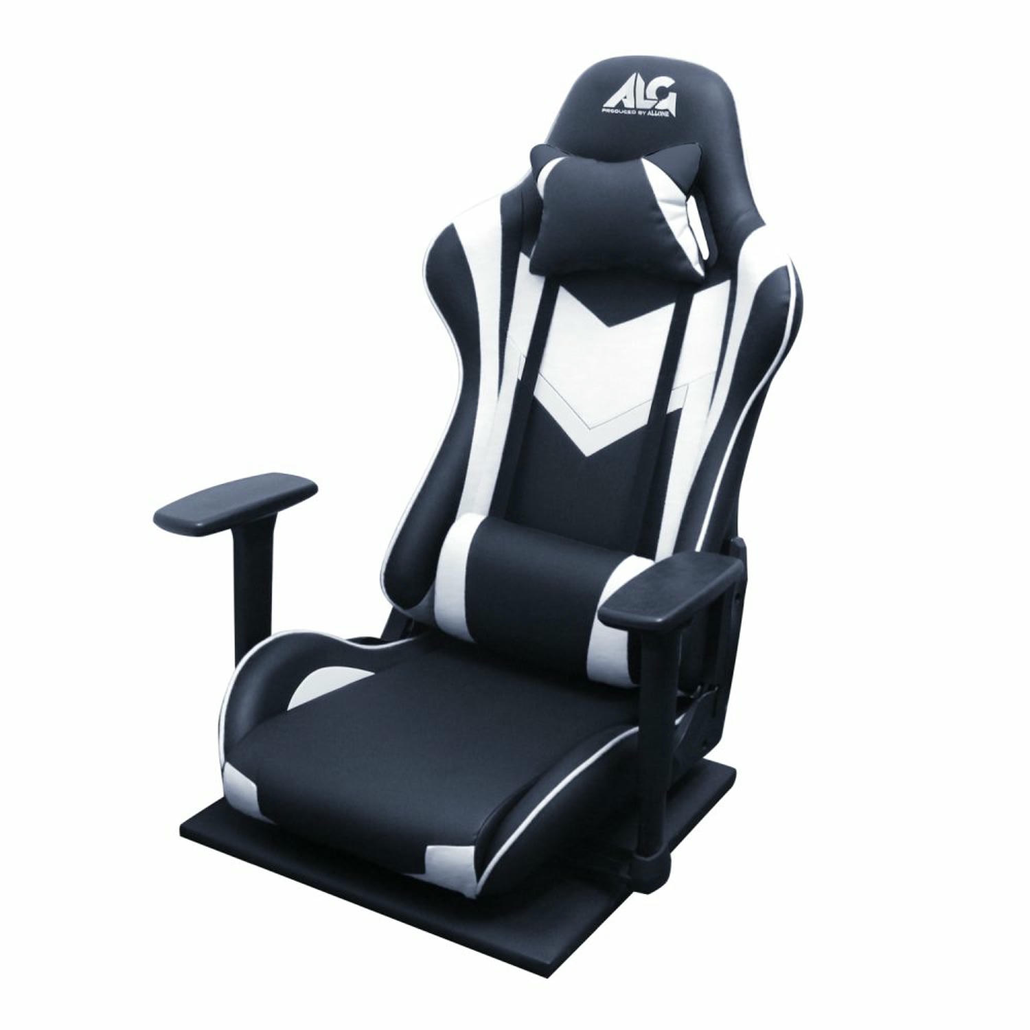 ゲーミング座椅子 ブラック/ホワイト