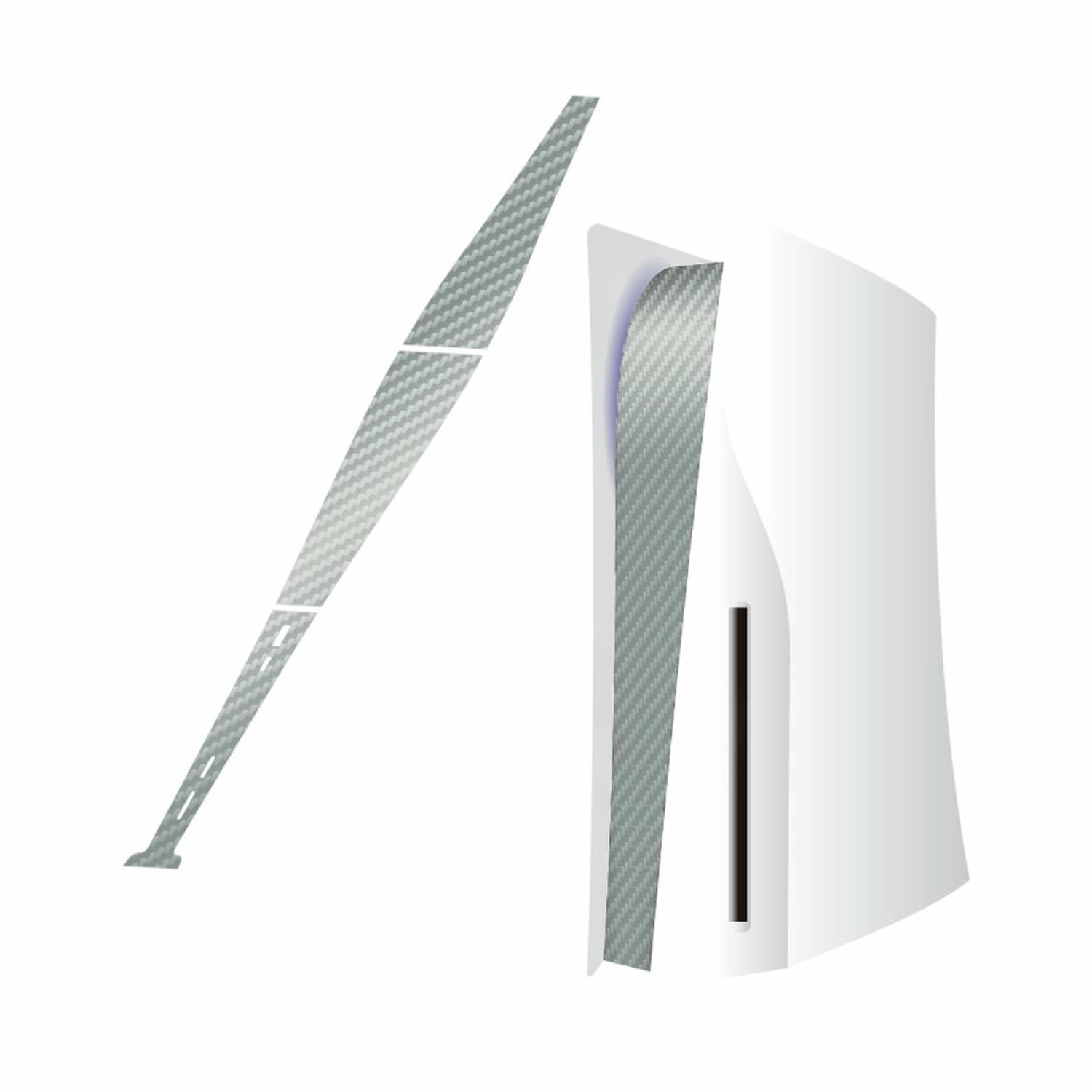 PS5用フロントドレスアップシール シルバー