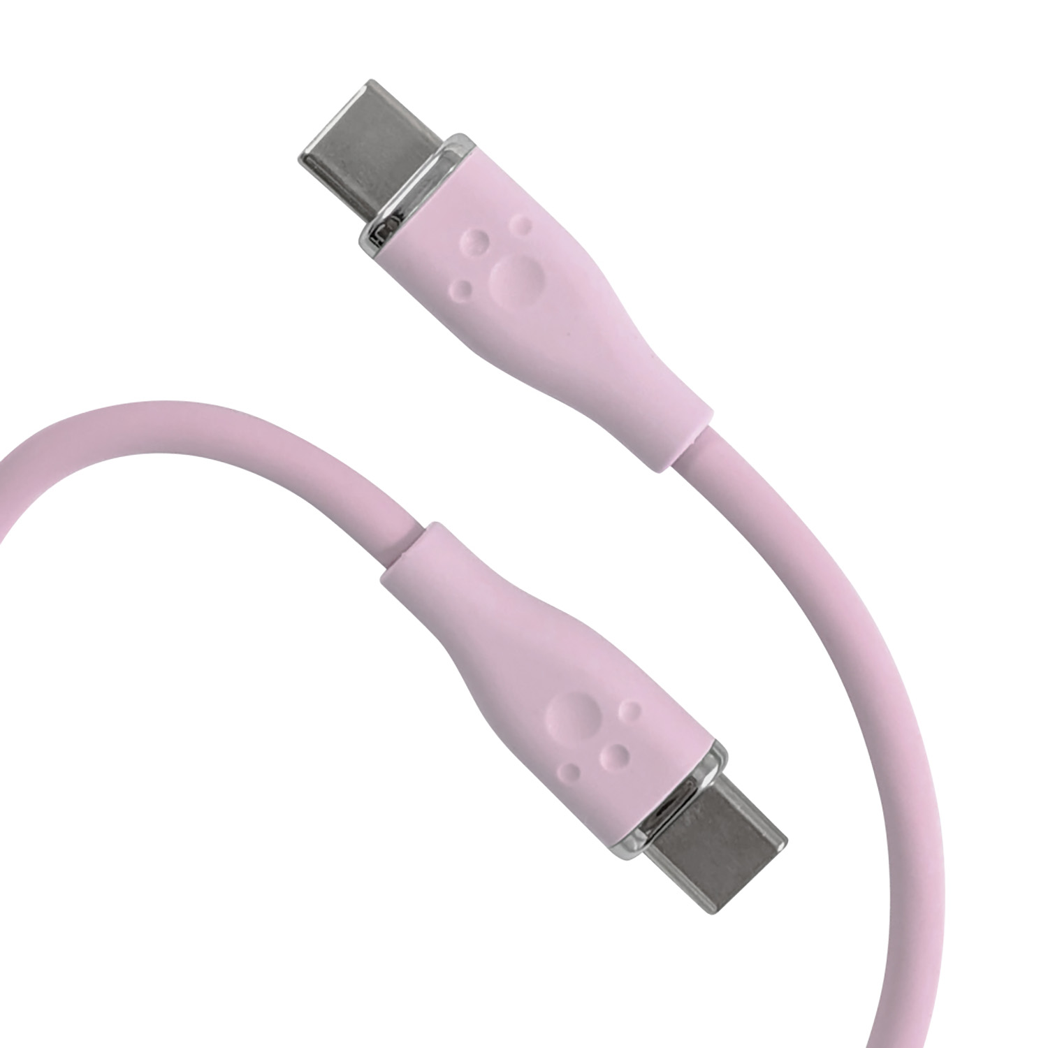 60W対応シリコンケーブルTypeCtoC2m パープル