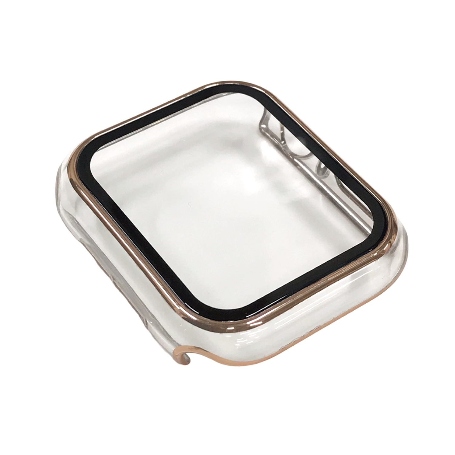 AppleWatch42mm用全面保護クリアケース ピンクゴールド