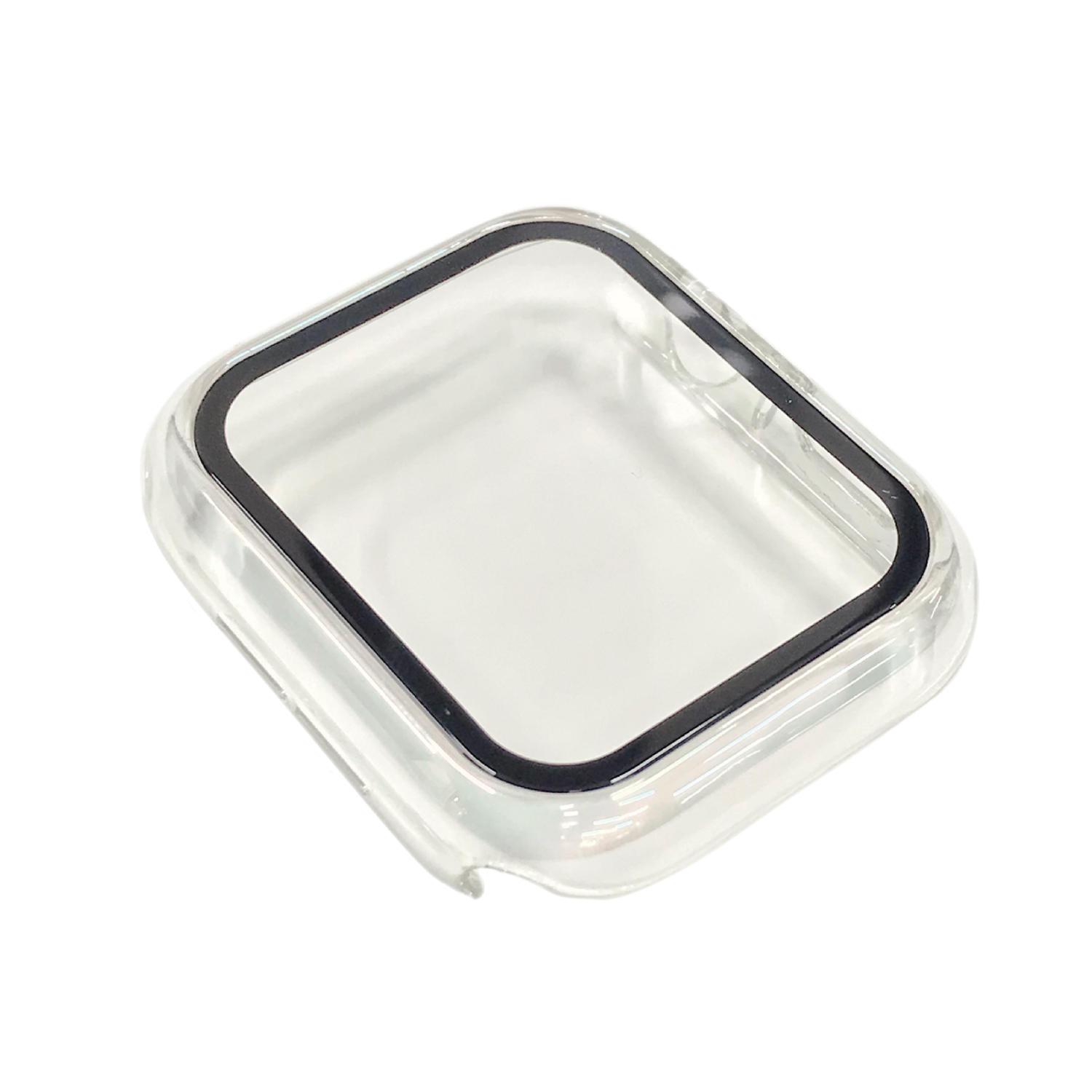 AppleWatch42mm用全面保護クリアケース オーロラ