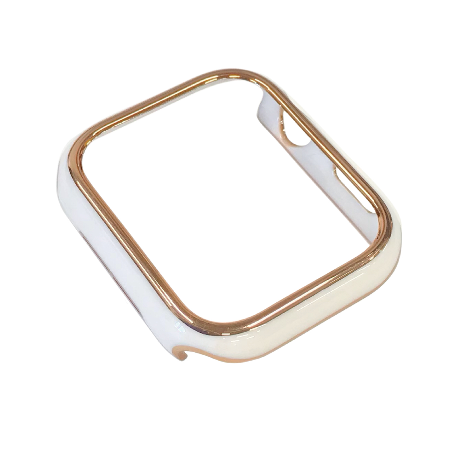 AppleWatch42mm用側面保護光沢ケース ホワイト