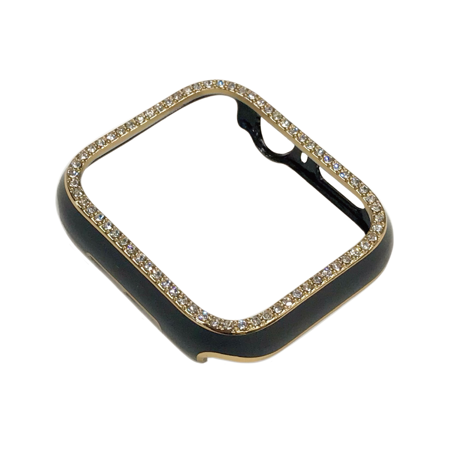 AppleWatch42mm用側面保護光沢ケース ブラックストーン