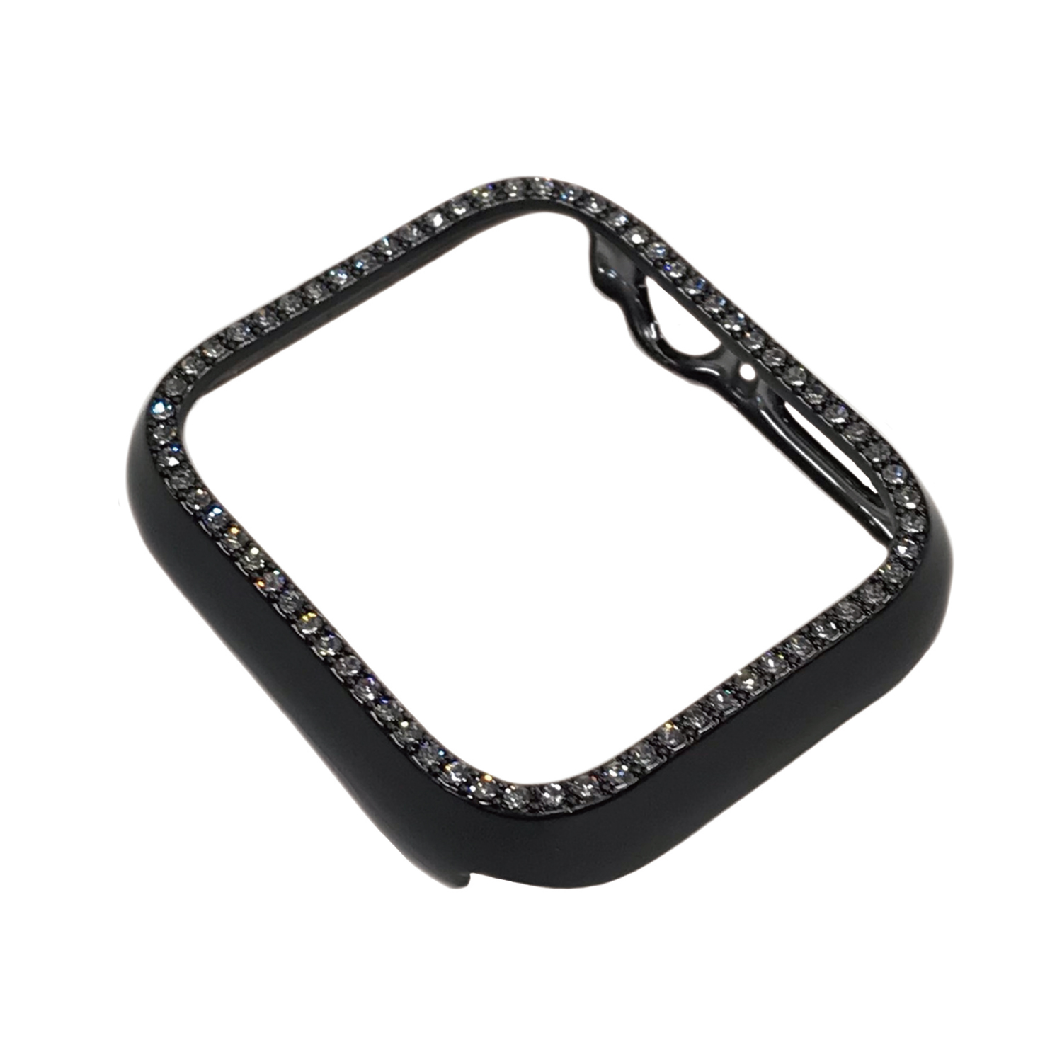 AppleWatch42mm用側面保護メタリックケース ブラックストーン