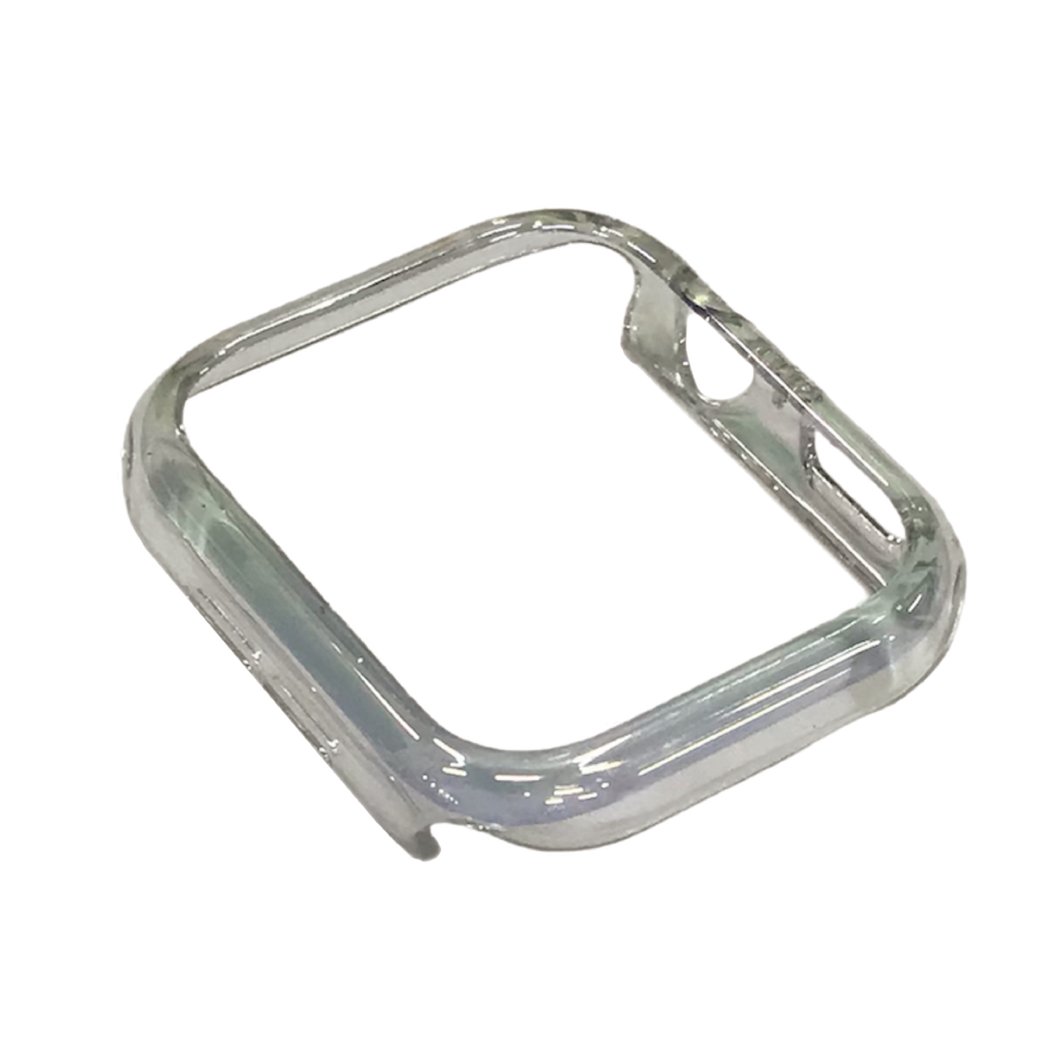 AppleWatch46mm用側面保護クリアケース オーロラ