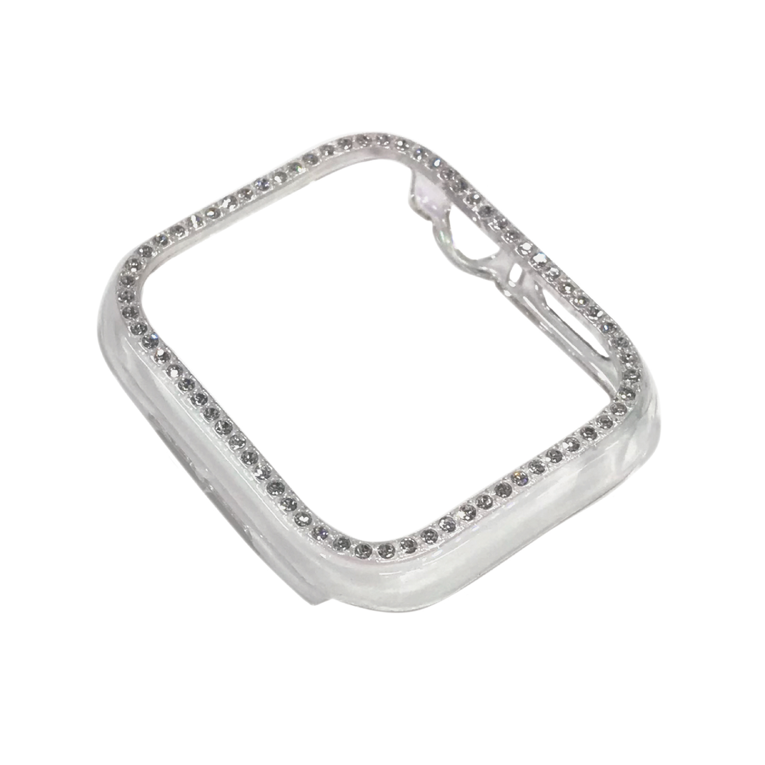 AppleWatch46mm用側面保護クリアケース ストーン