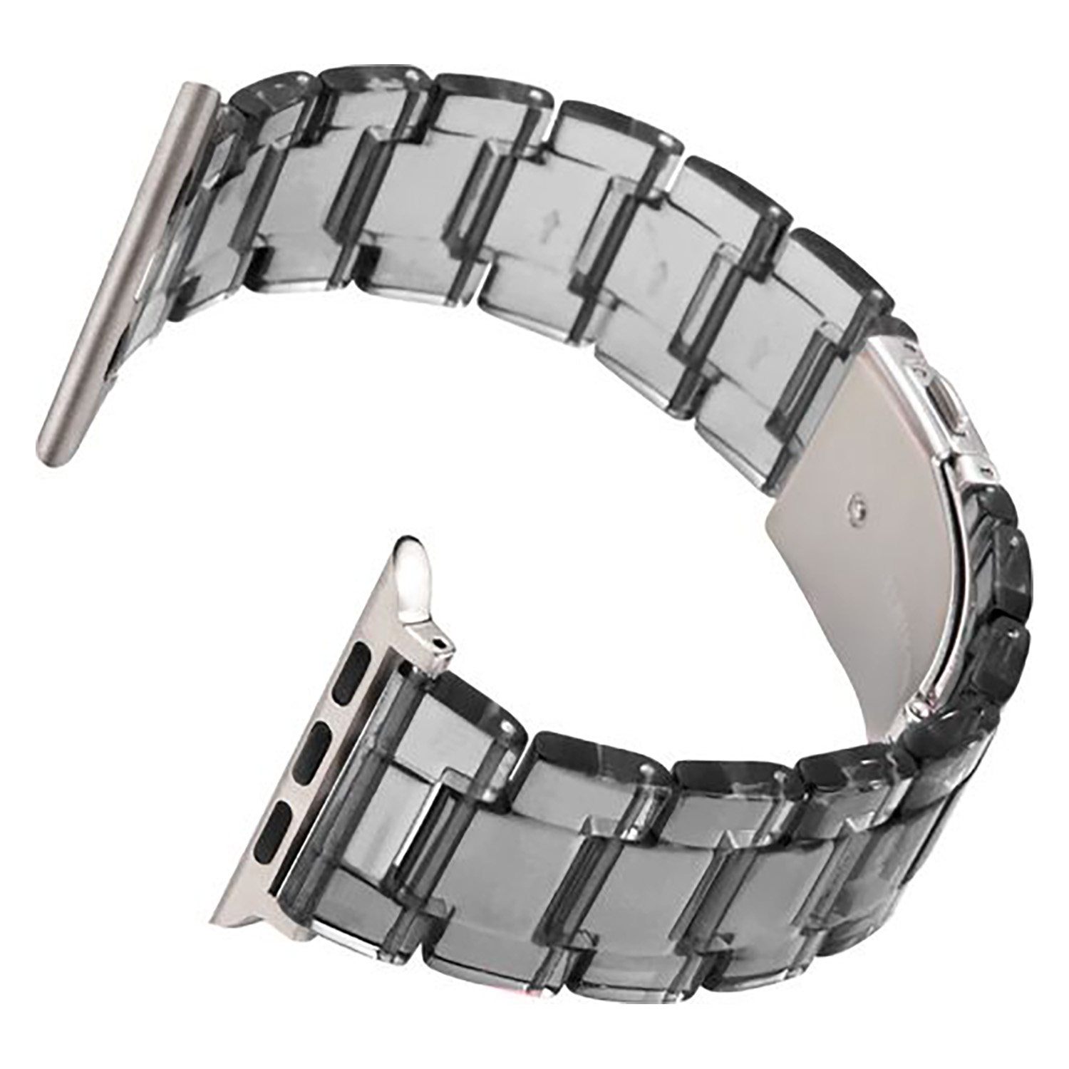 AppleWatch41/40/38mm用レジンクリアバンド スモーク