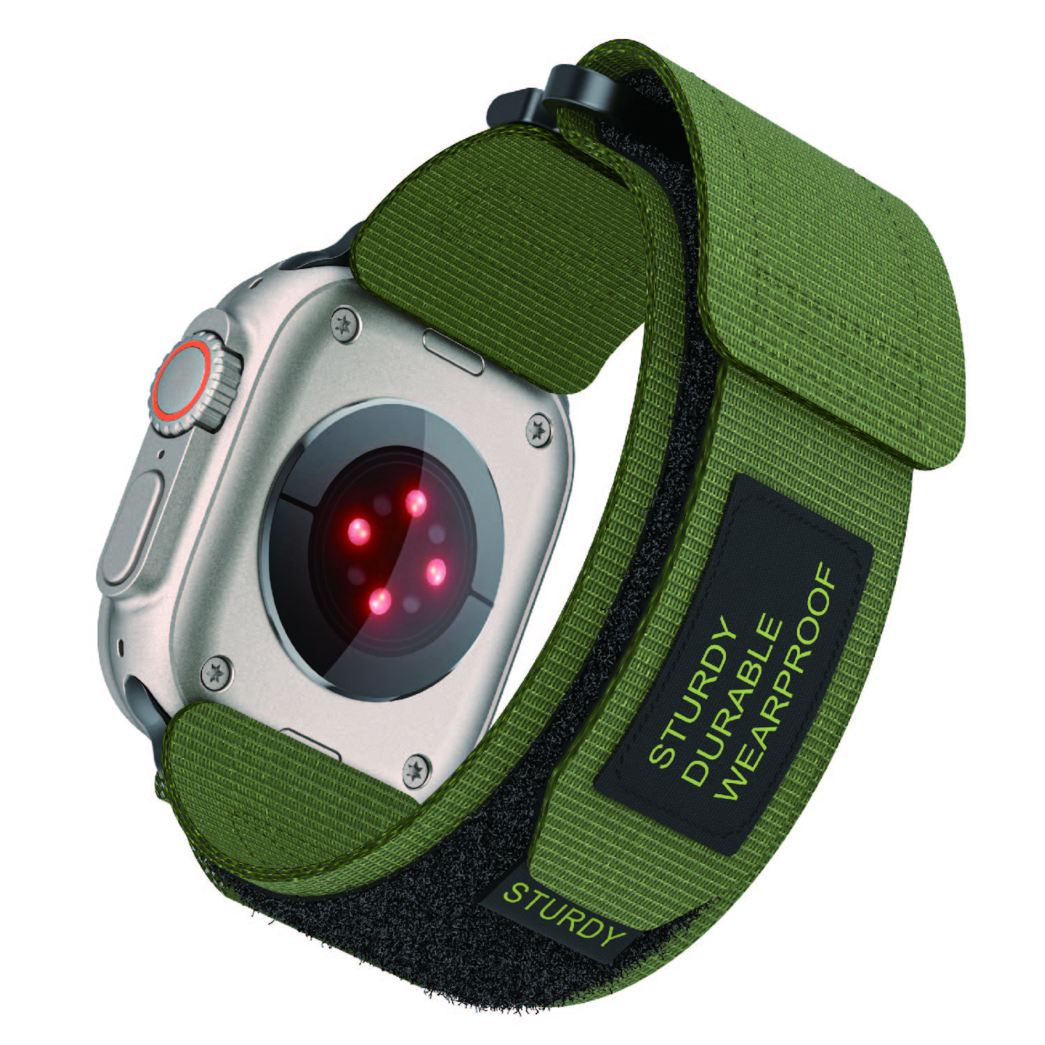 AppleWatch41/40/38mm用アウトドア バンドグリーン