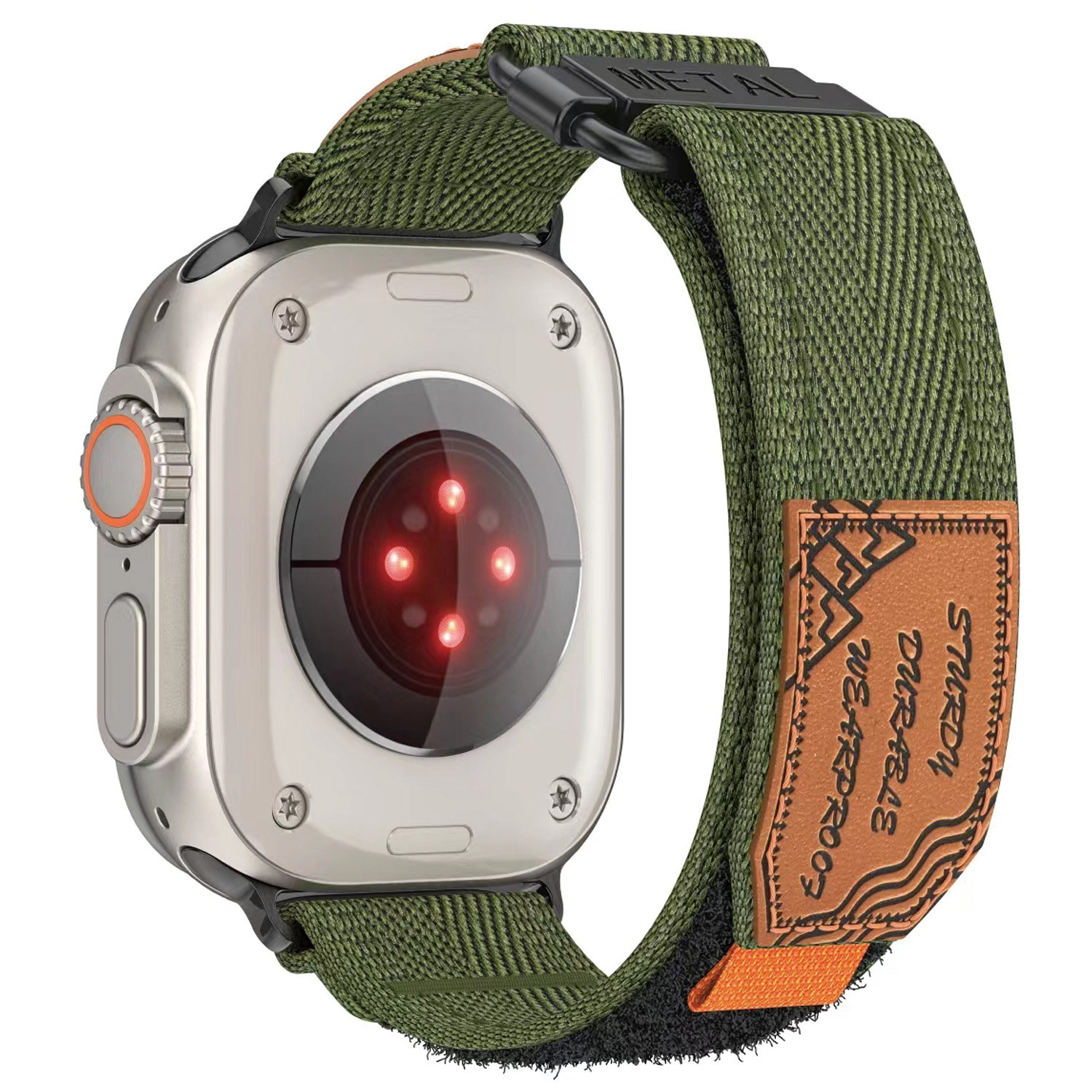 AppleWatch41/40/38mm用キャンピングバンド グリーン