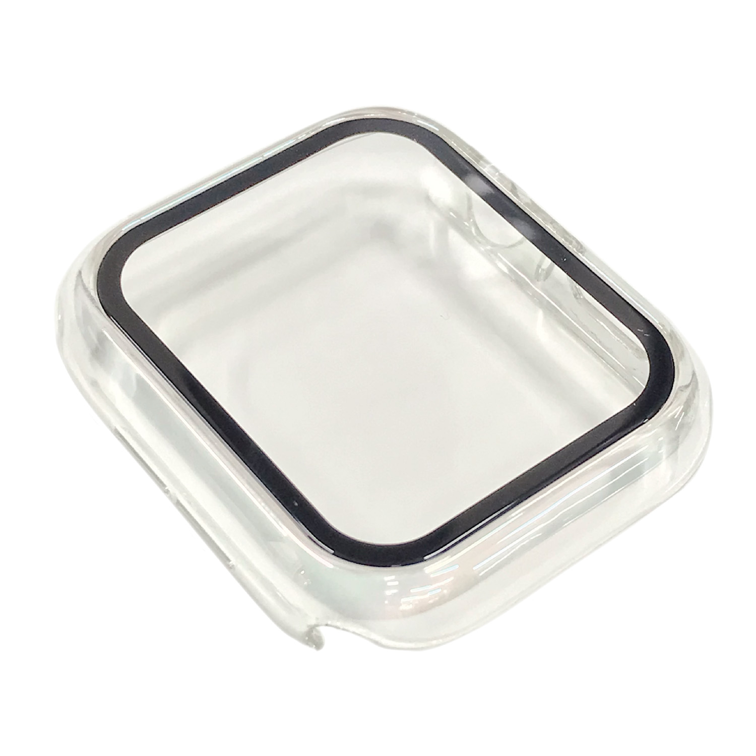 AppleWatch40mm用全面保護クリアケース オーロラ