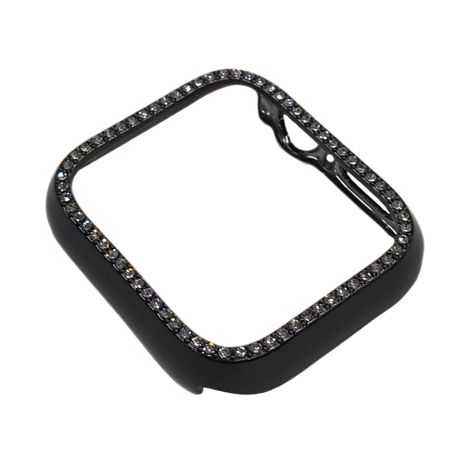 AppleWatch41mm用側面保護マッドメタリックケース ブラックストーン