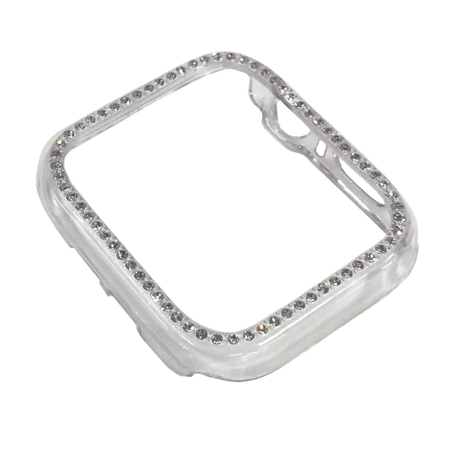 AppleWatch44mm用側面保護クリアケース ストーン