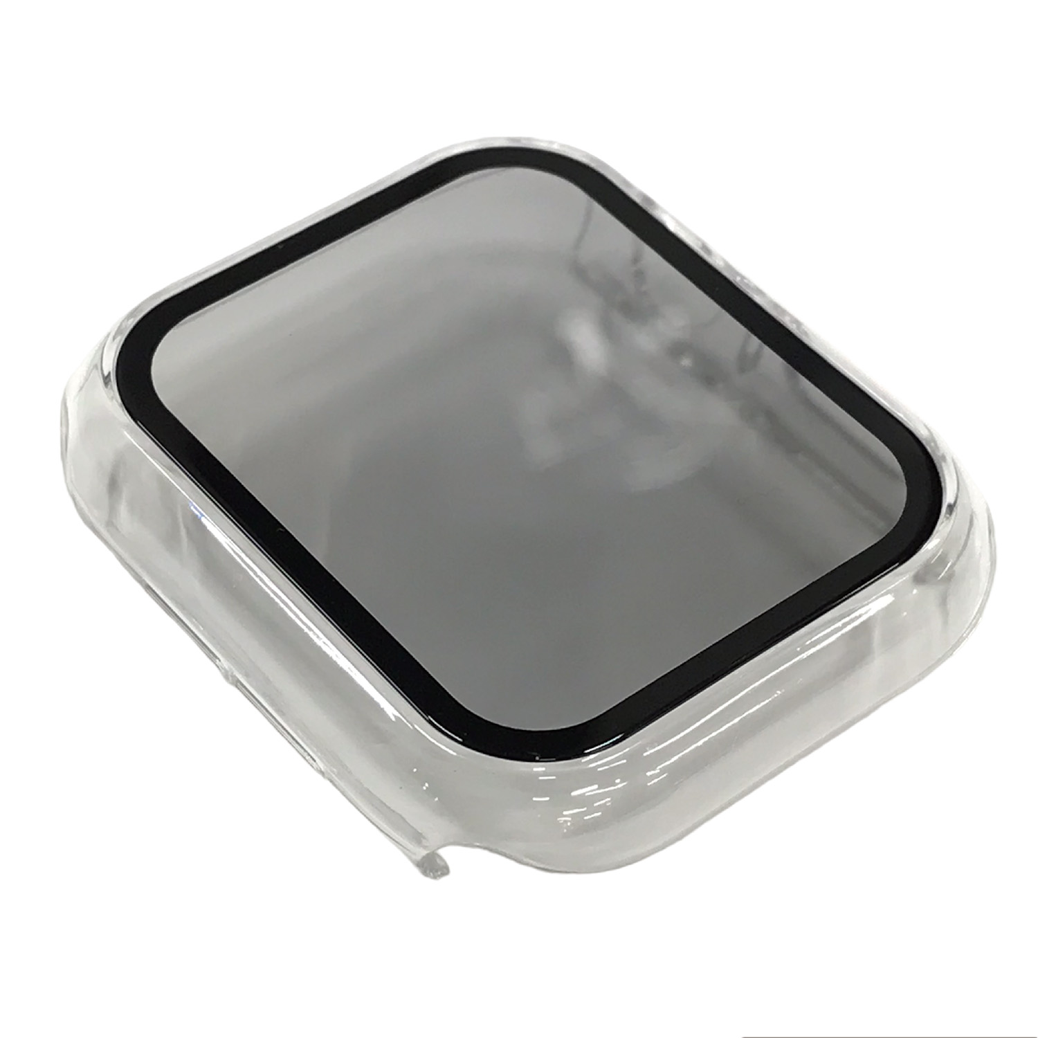 AppleWatch45mm用全面保護クリアケース スモーク