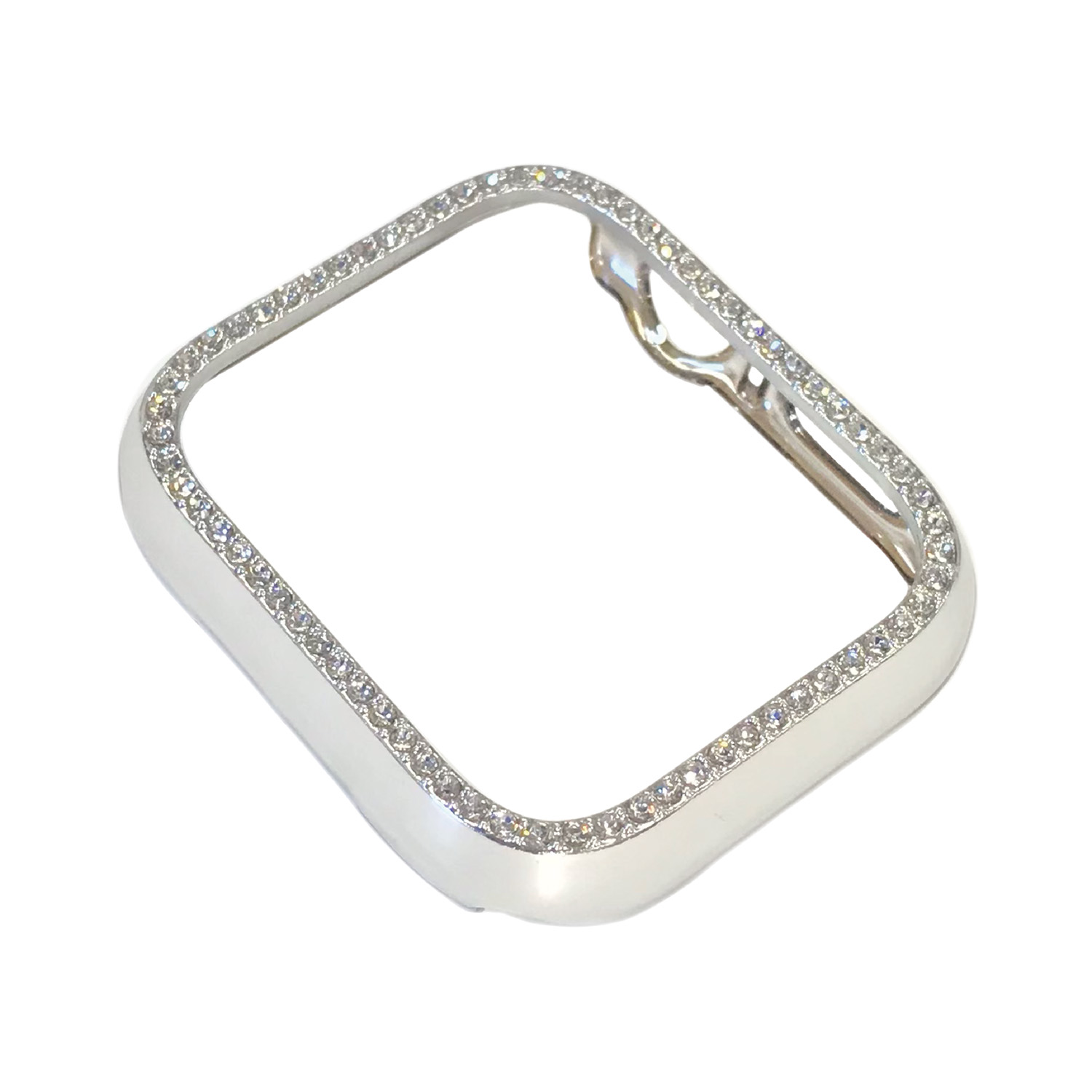 AppleWatch45mm用側面保護マッドメタリックケース シルバーストーン