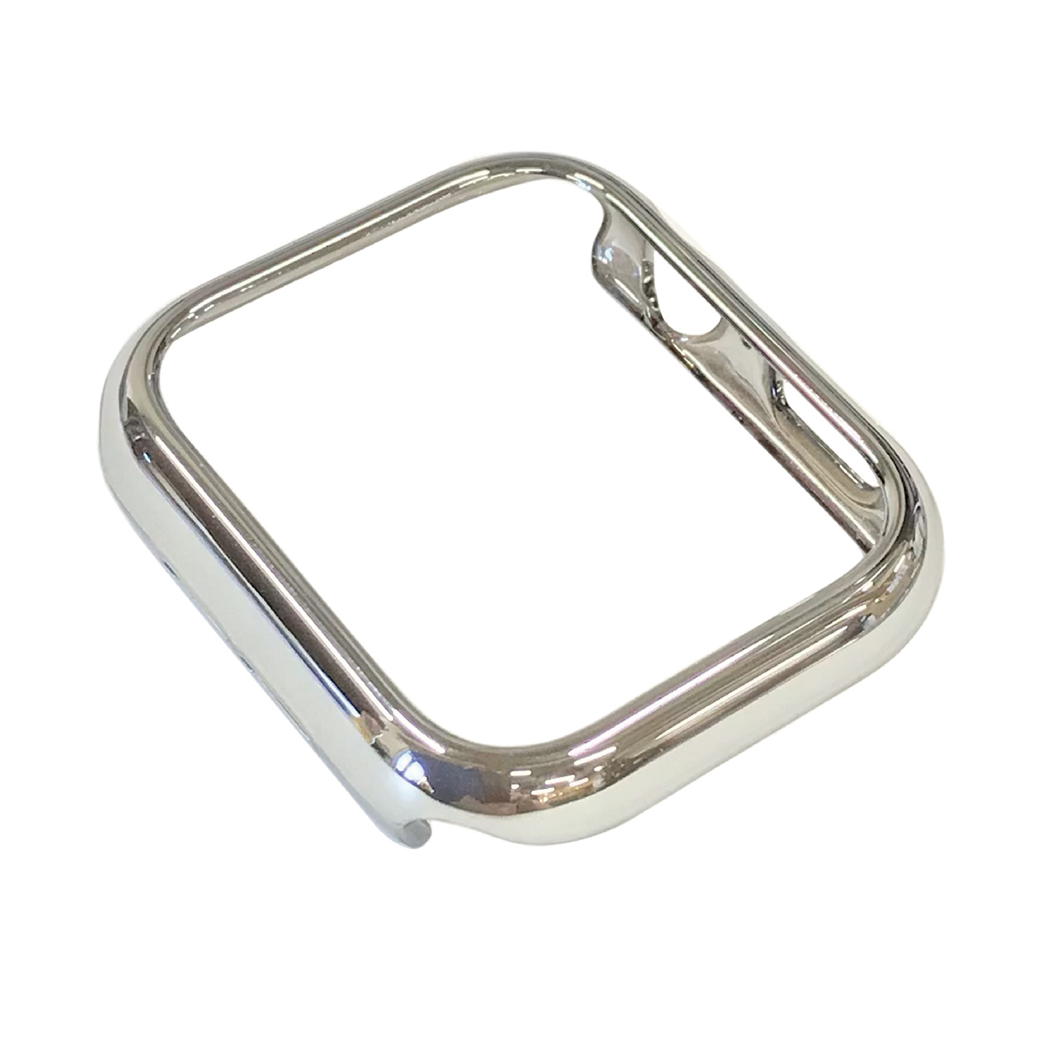 AppleWatch49mm用側面保護メタリックケース シルバー