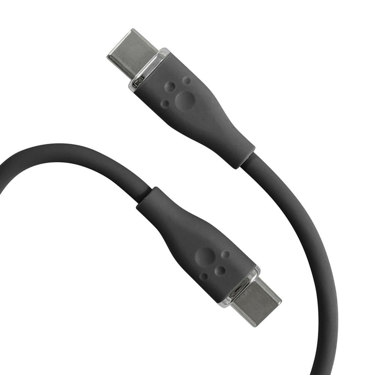 PS5用60W対応シリコンケーブルTypeCtoC2m ブラック