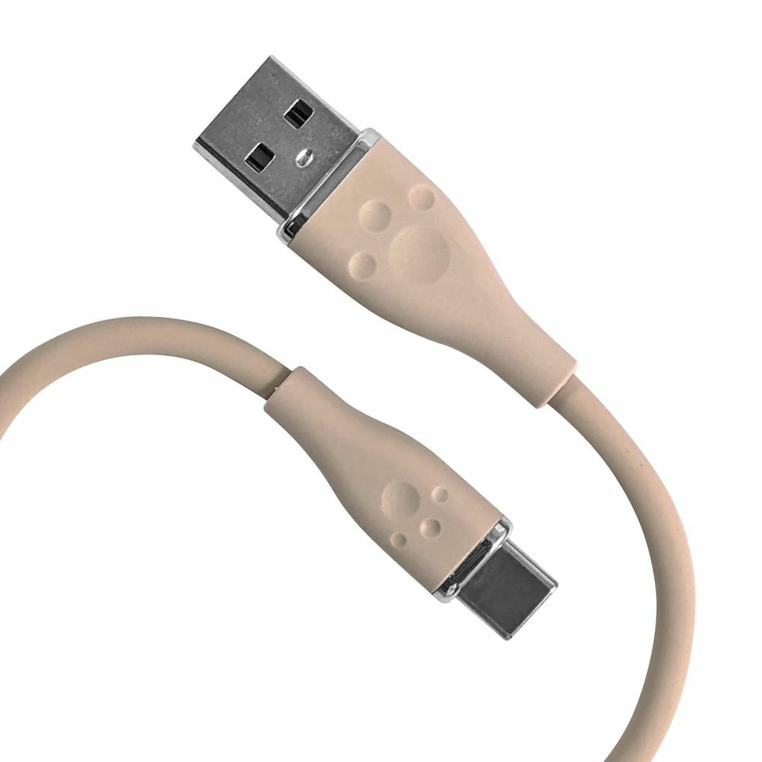 PS5用シリコンケーブルTypeAtoC2m キャメル