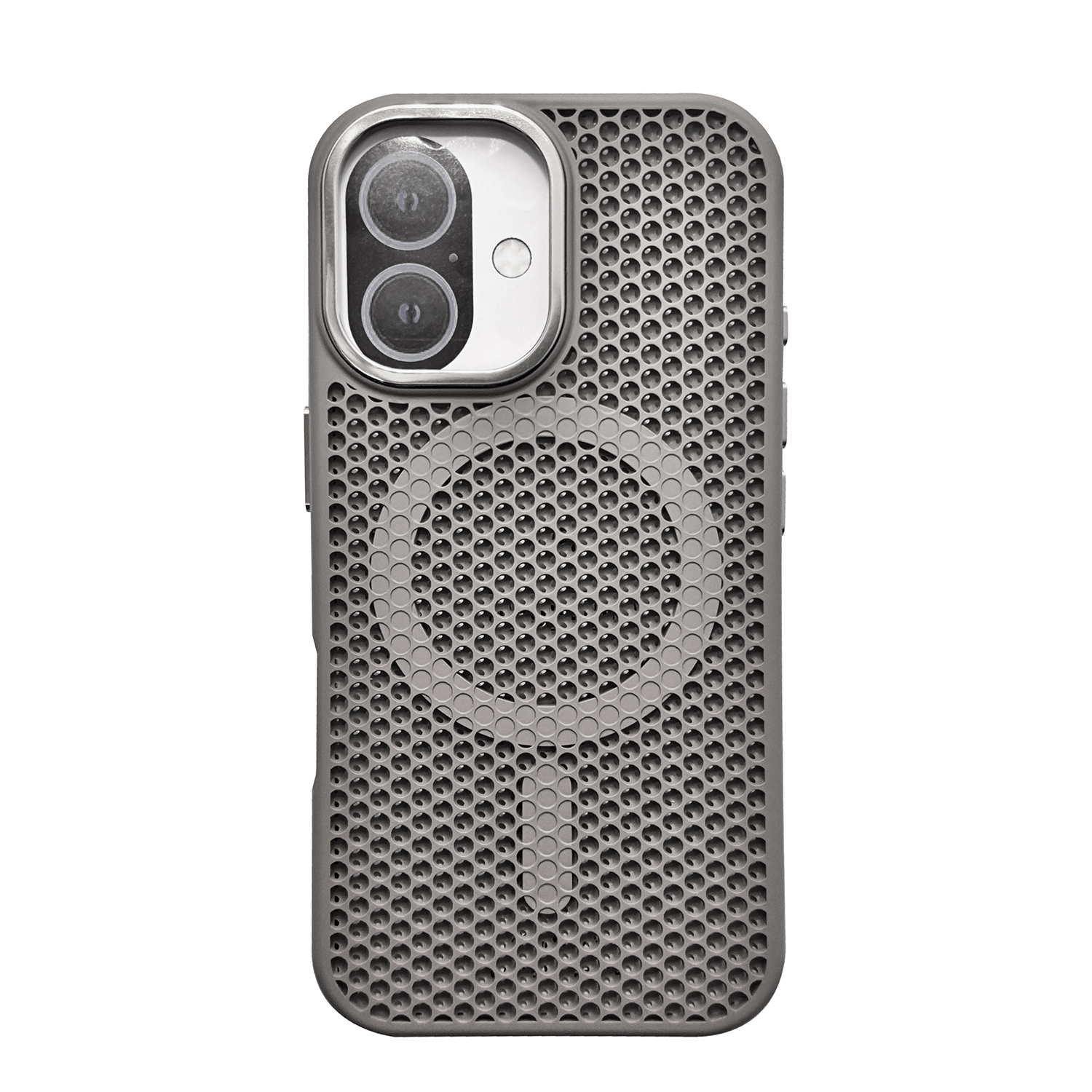 iPhone16用シースルーケース グレー