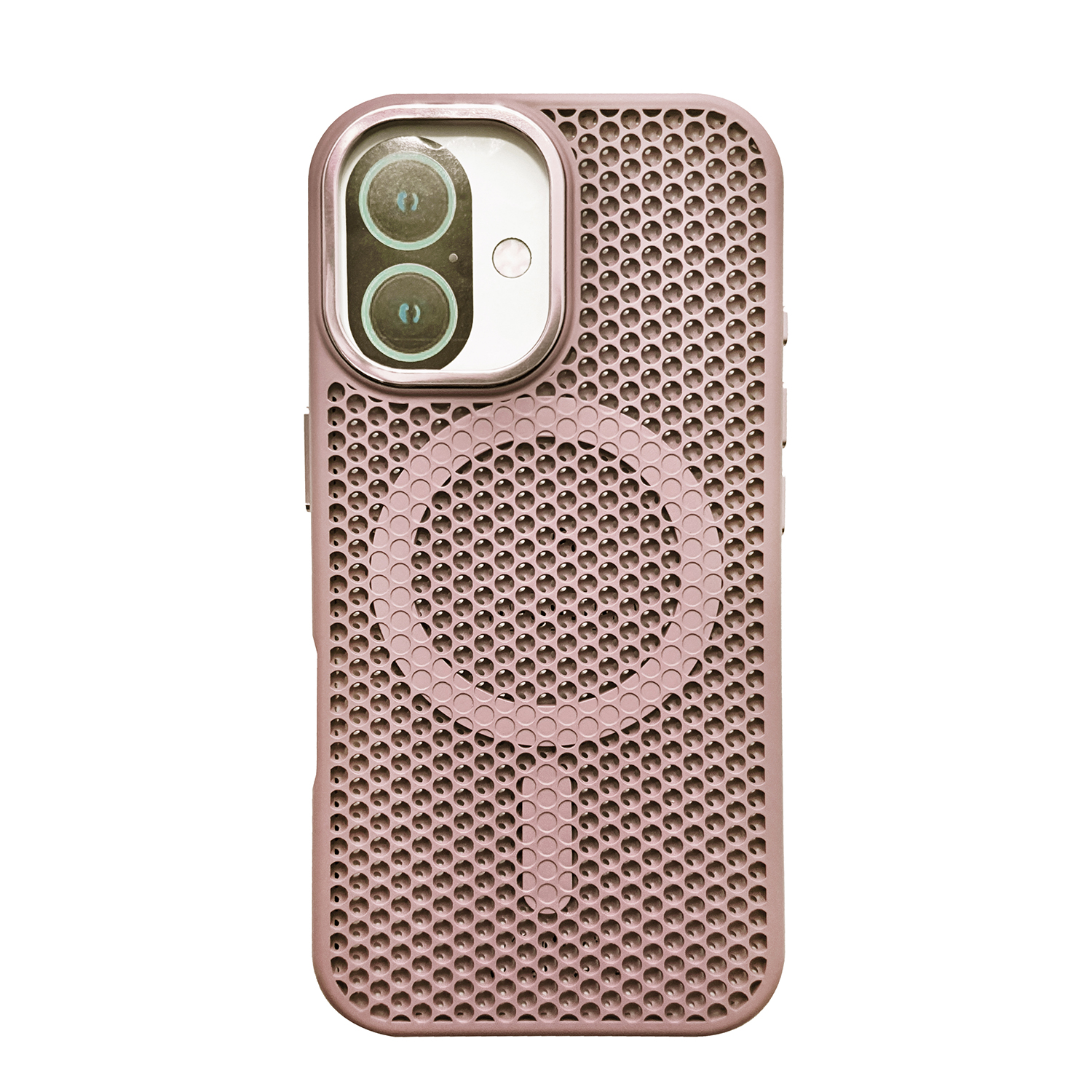 iPhone16用シースルーケース ピンク