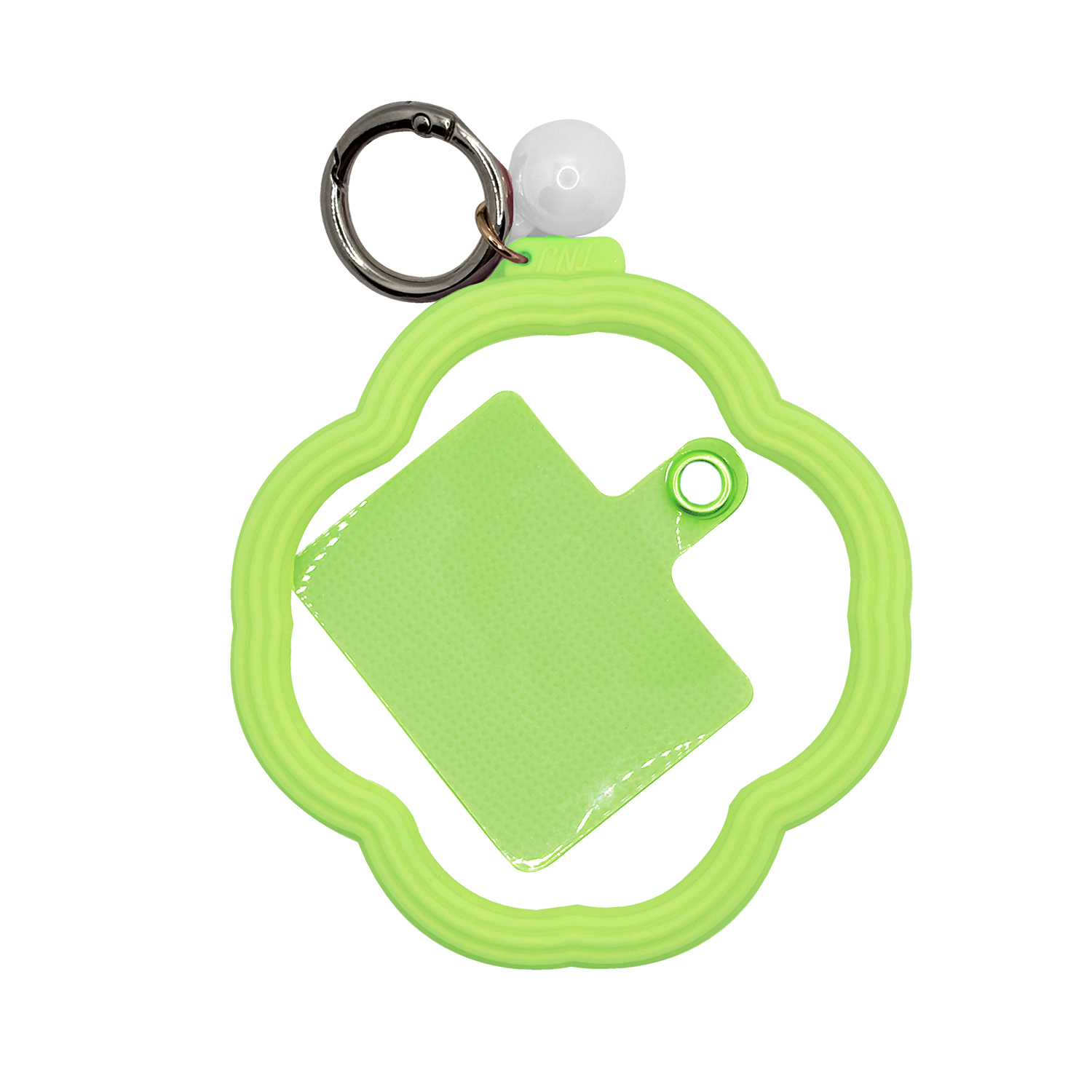 スマホ用シリコン丸リング 蛍光グリーン