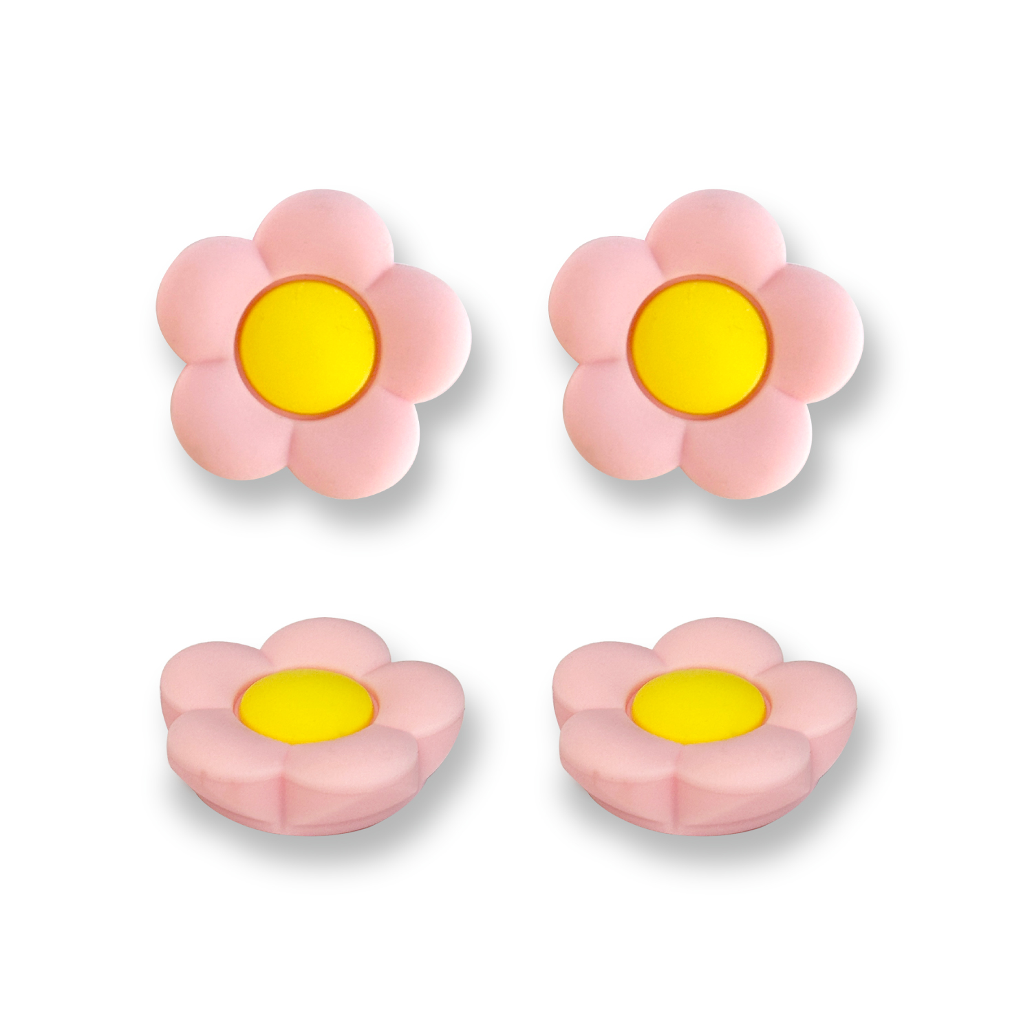 Switch2用アナログスティックカバーフラワー ピンク