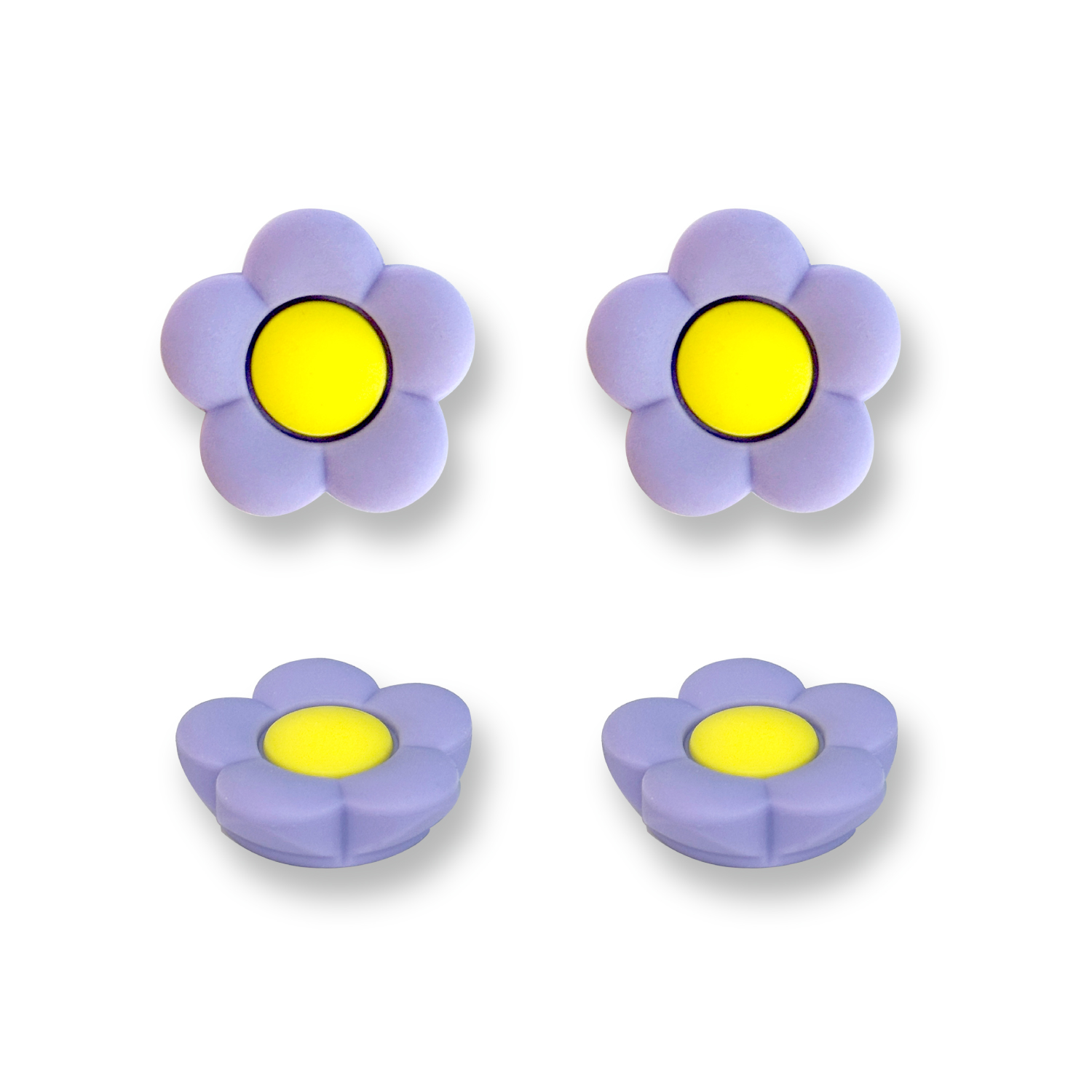 Switch2用アナログスティックカバーフラワー バイオレット